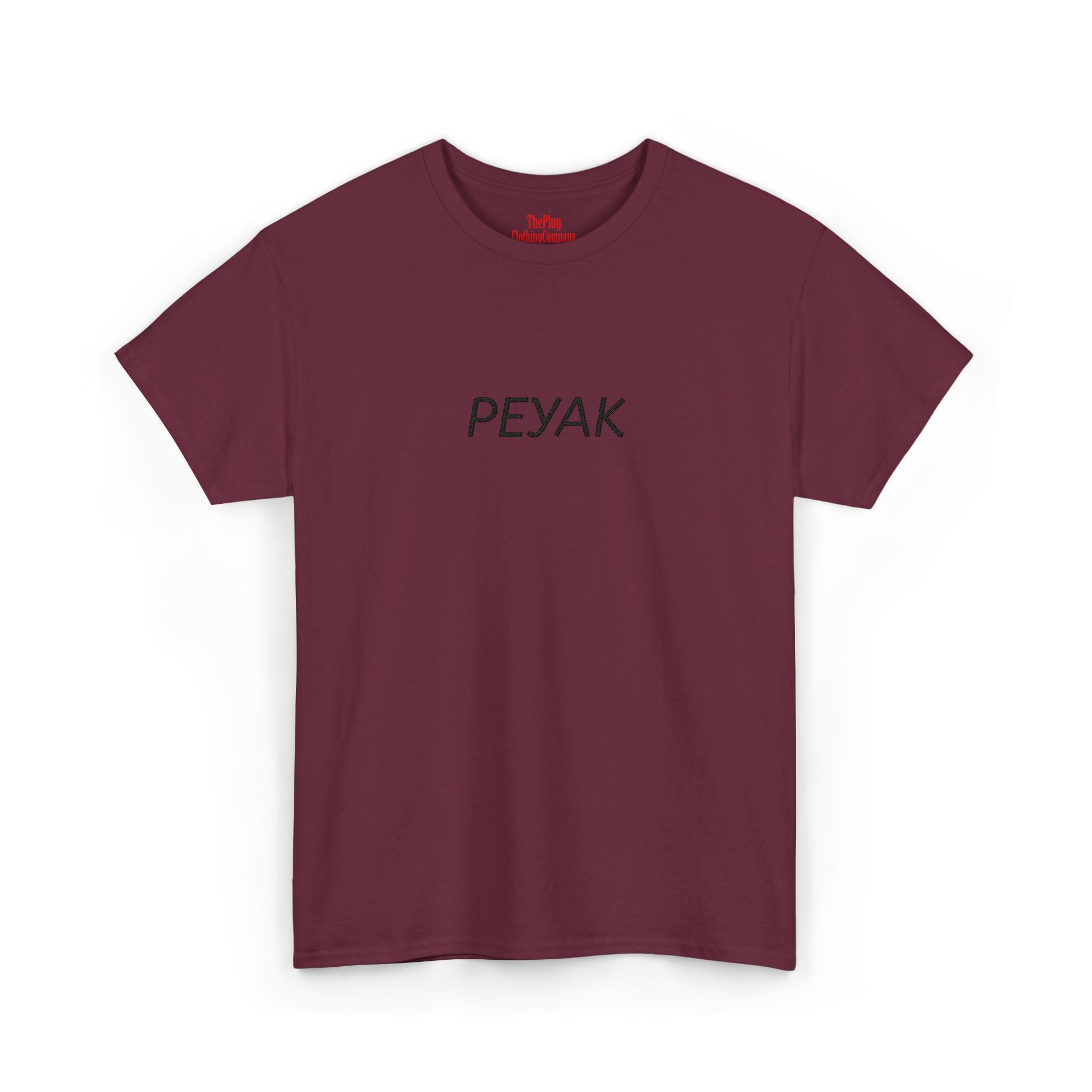 Peyak Graphic Tee — Minimalist White Cotton T-Shirt