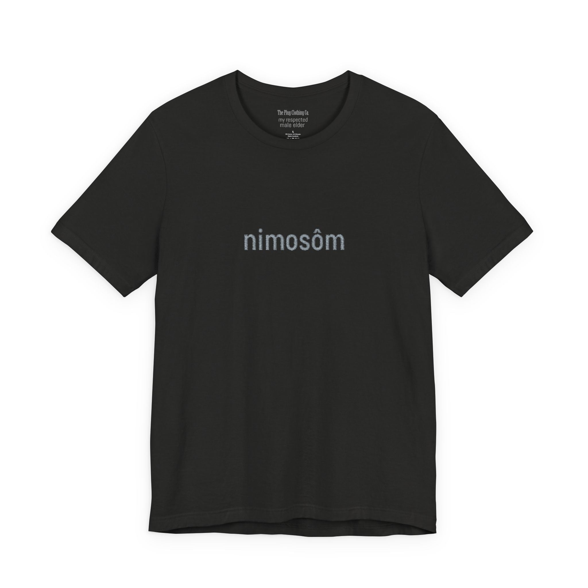 Nimosöm Floral Script Tee — Black Graphic Short Sleeve Shirt