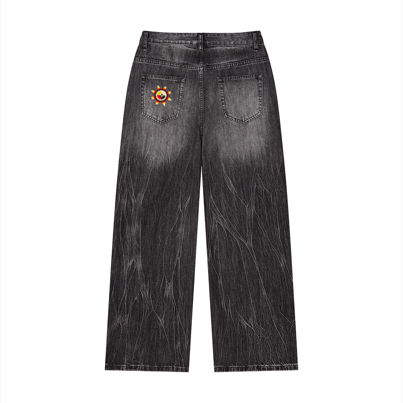 Men’s Vintage Wash Wide Leg Jeans - The Plug Clothing Company