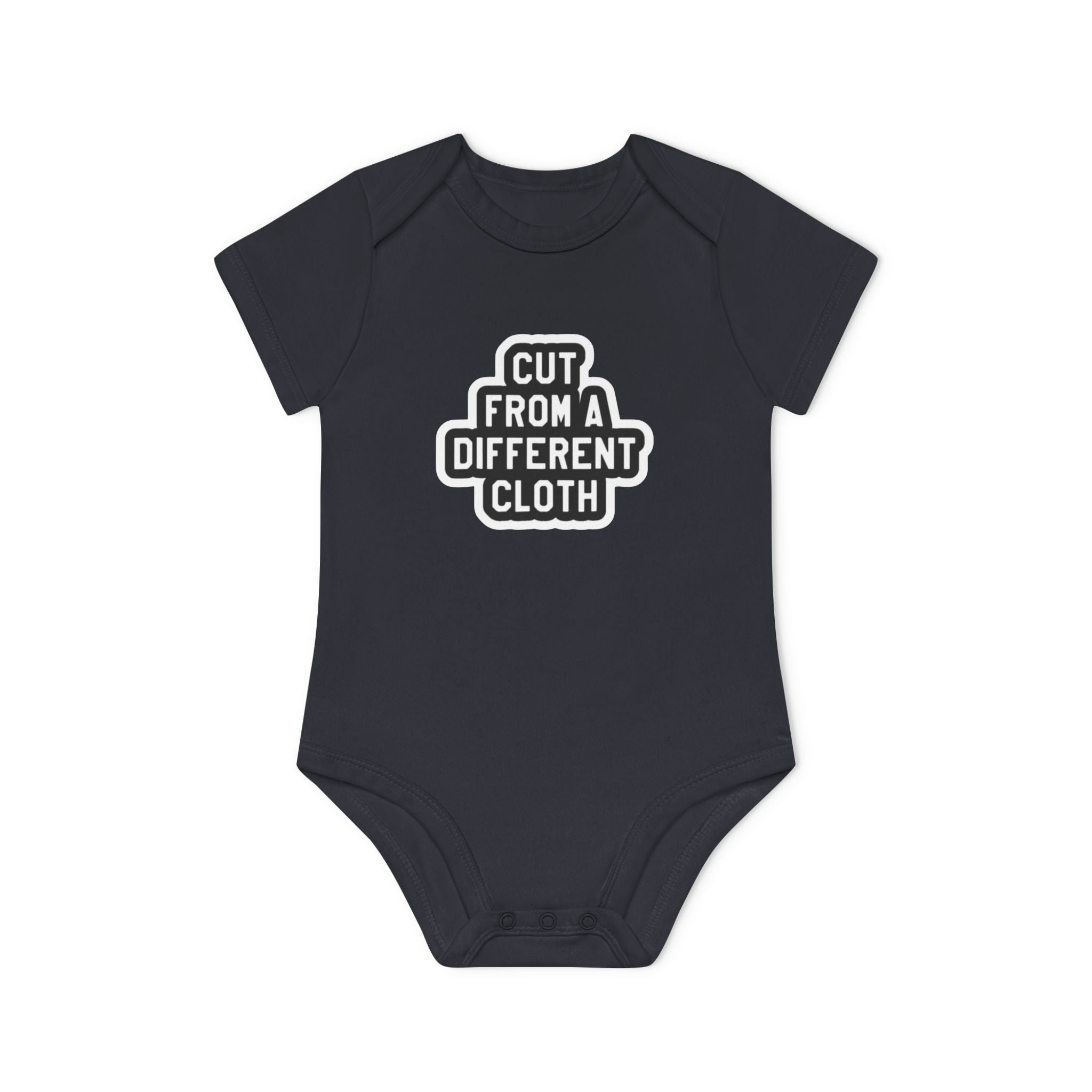Baby Bodysuit — "Cut From A Different Cloth" Organic Short Sleeve Onesie