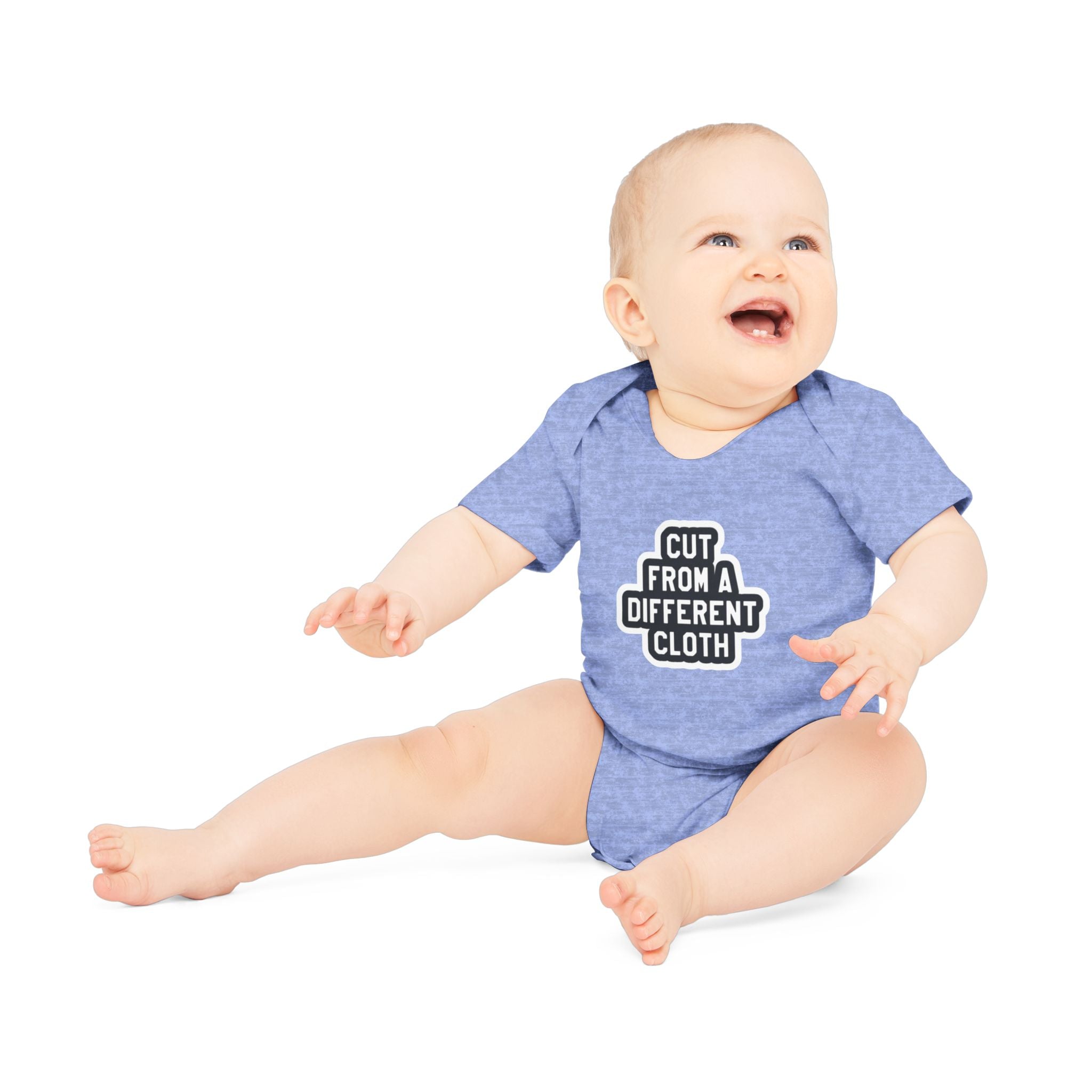 Baby Bodysuit — "Cut From A Different Cloth" Organic Short Sleeve Onesie
