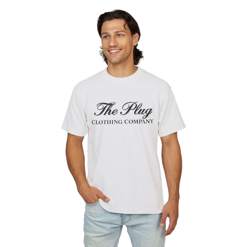 Vintage Script Logo Tee — The Plug Clothing Co. Heavyweight Urban Tee