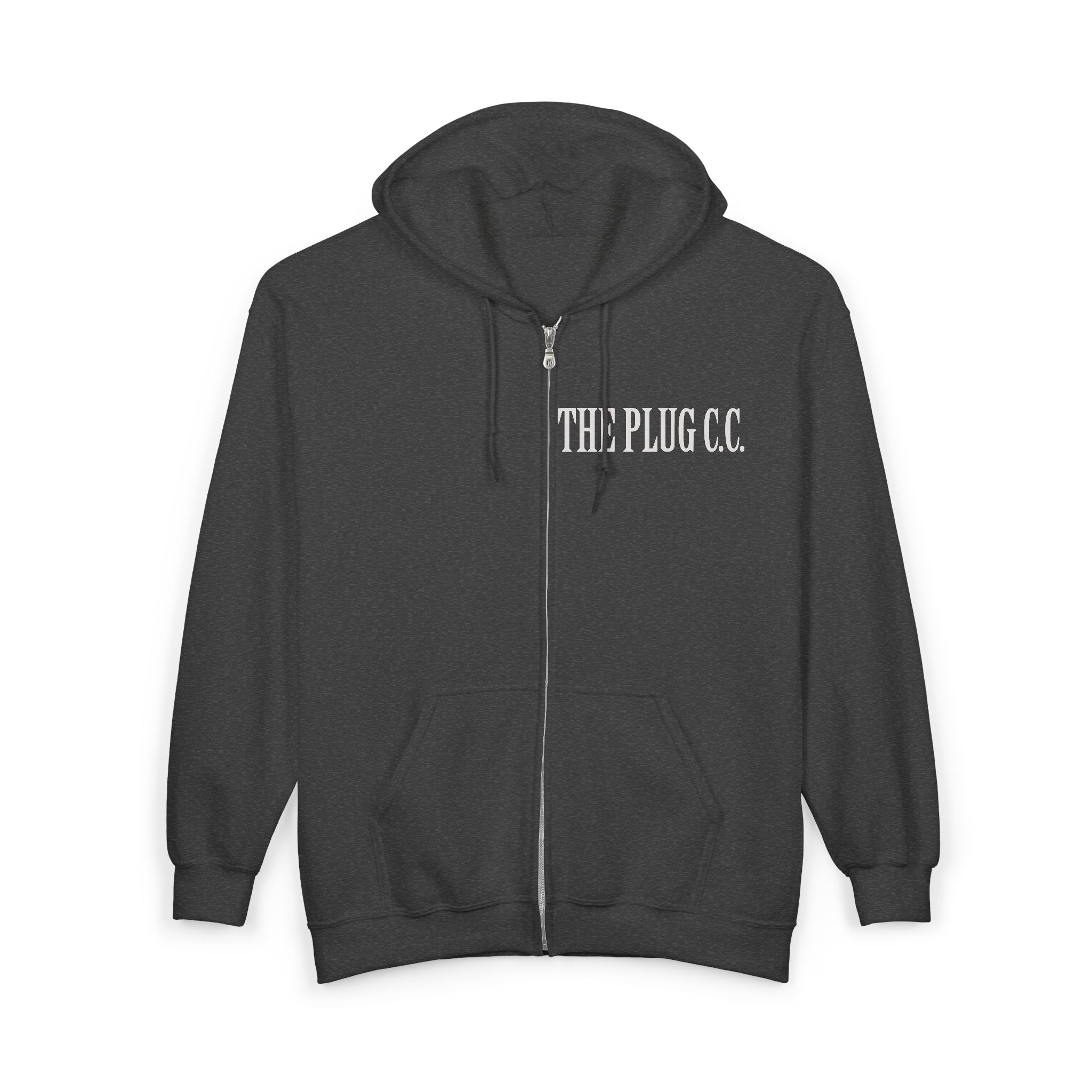 The Plug Apparel Co. Full-Zip Hoodie — Premium Streetwear Zip-Up