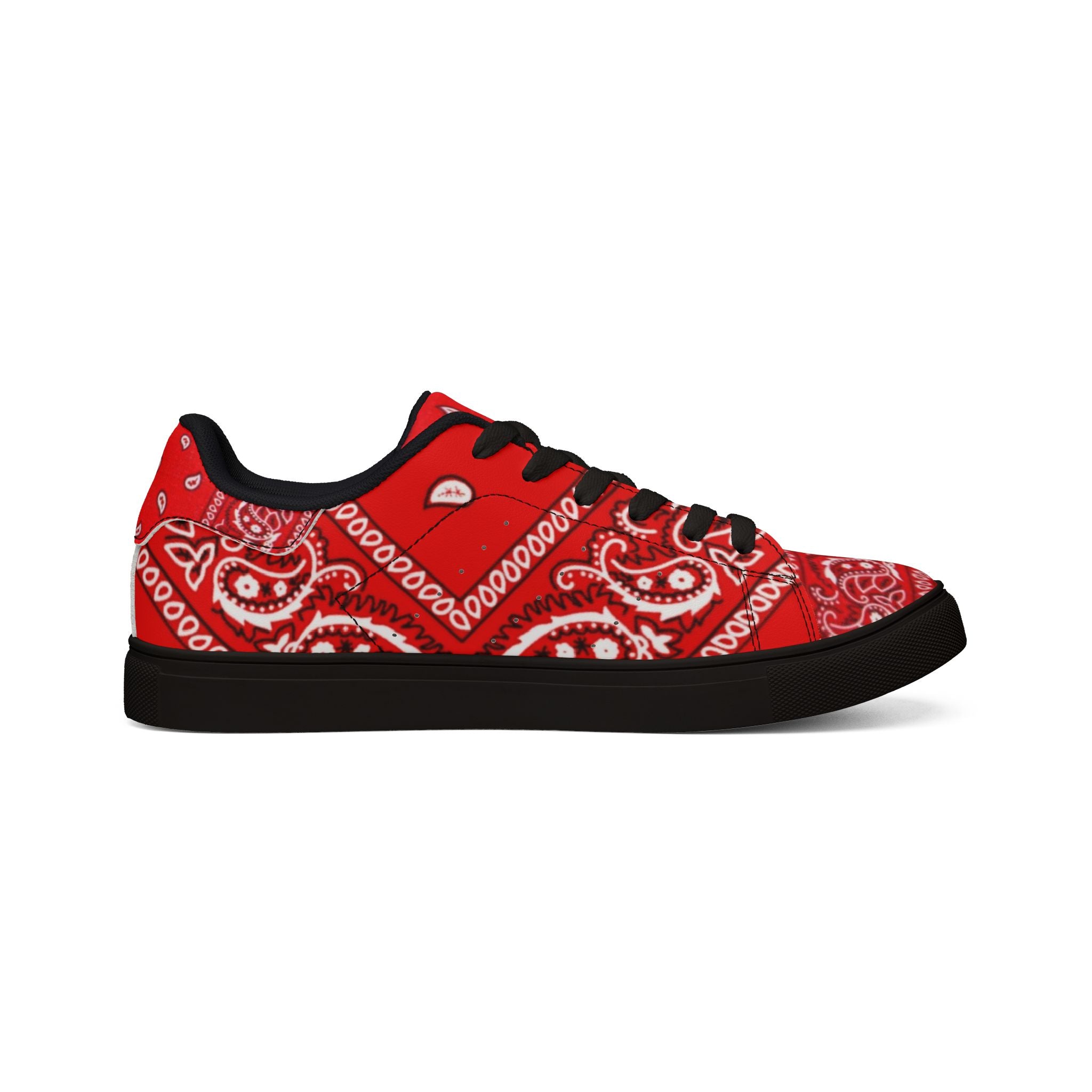 Hustle Red Bandana Low-Top Sneakers