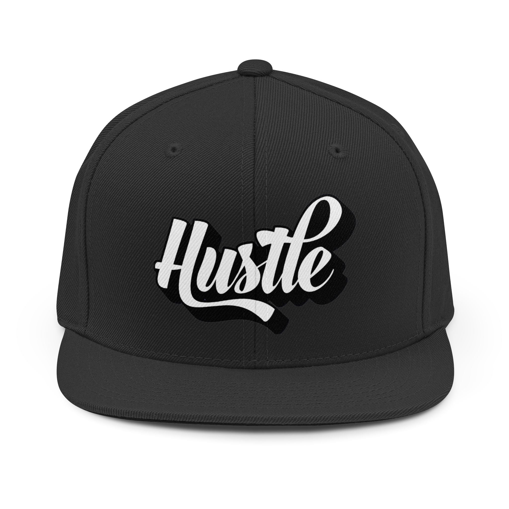 Hustle Snapback Hat — Embroidered Streetwear Hustle Cap