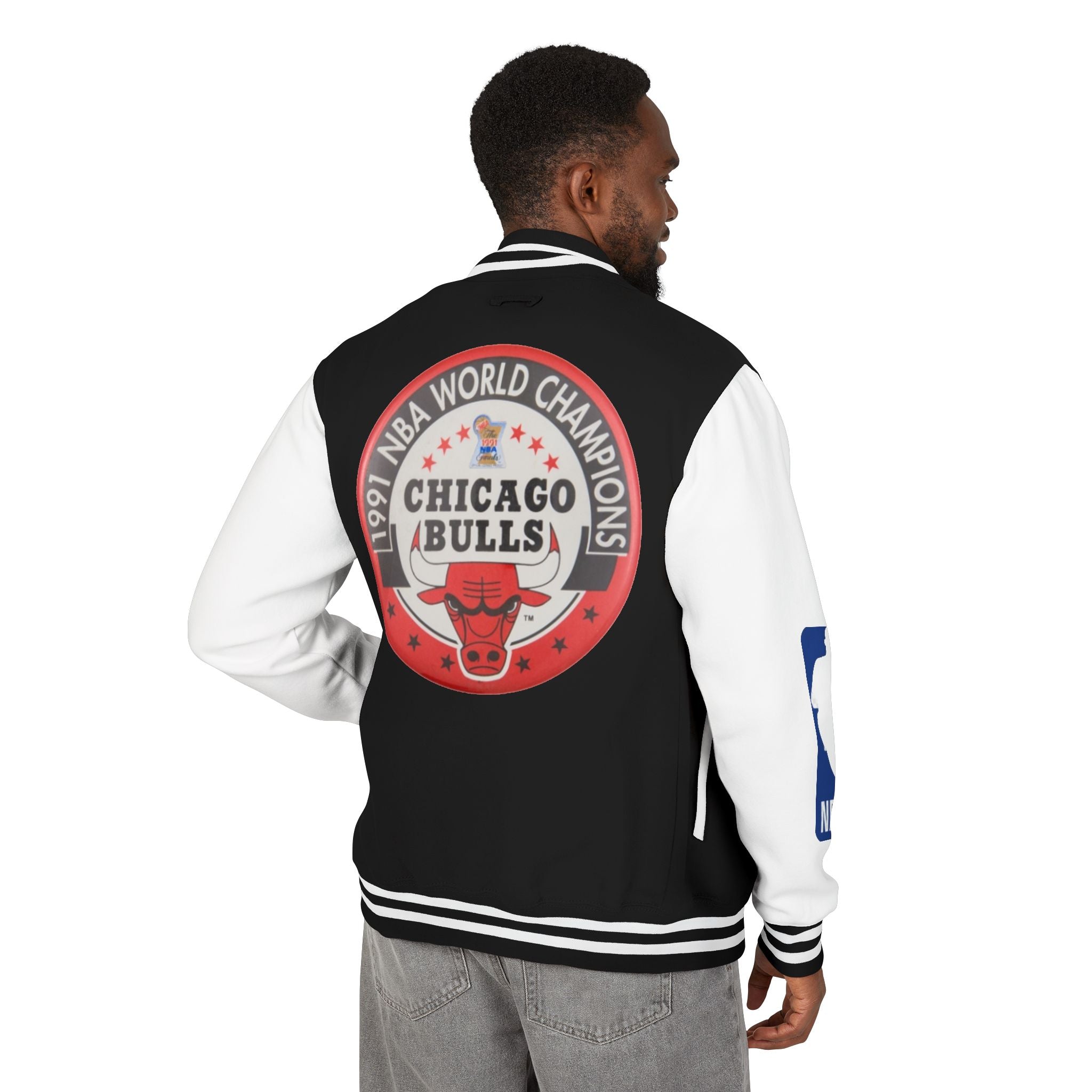 Chicago Bulls Retro Letterman Jacket - 1991 World Champions Varsity Coat