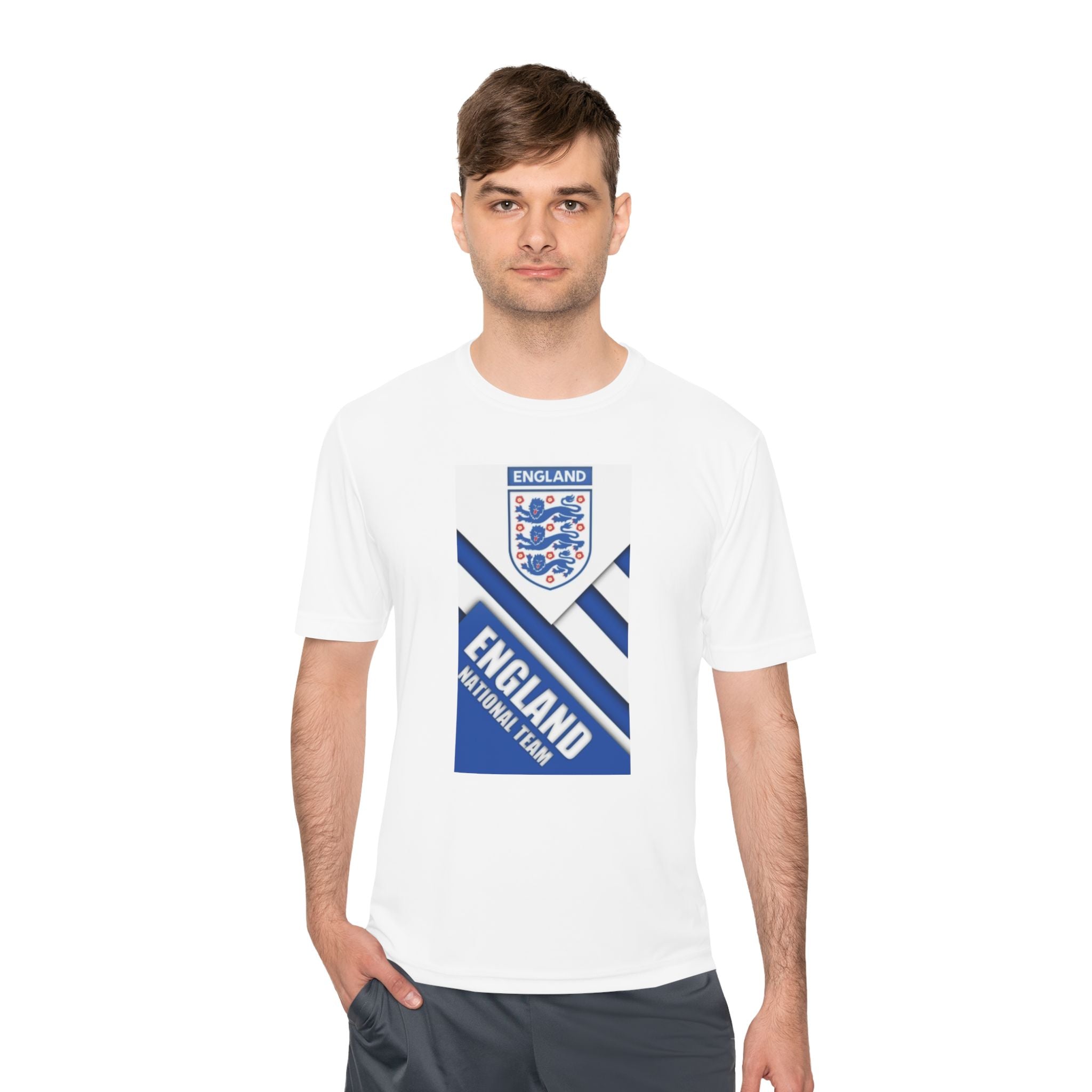 England National Team Soccer Tee — Crest & Stripes Moisture‑Wicking Shirt
