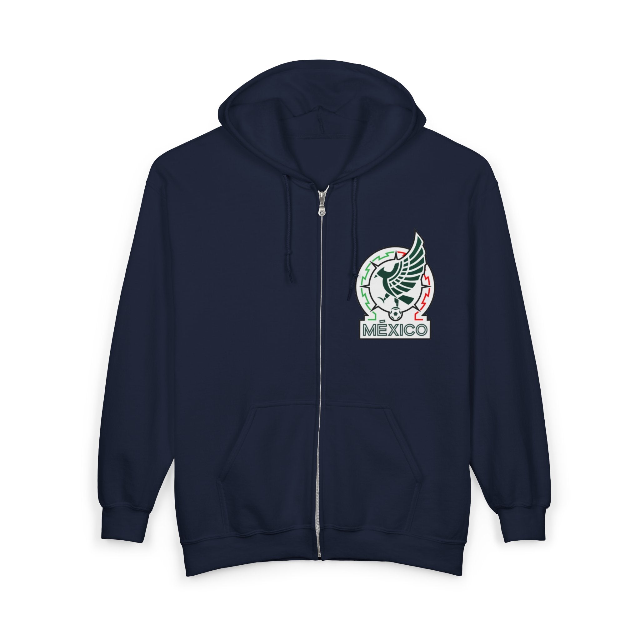 Mexico FIFA World Cup 2026 Full-Zip Hoodie — Team Emblem & Trophy Design