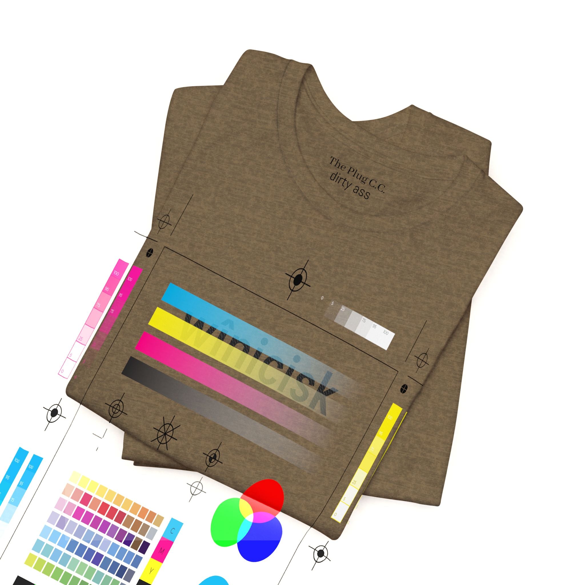 Winicisk Minimalist Logo Tee — Cream Indigenous Streetwear