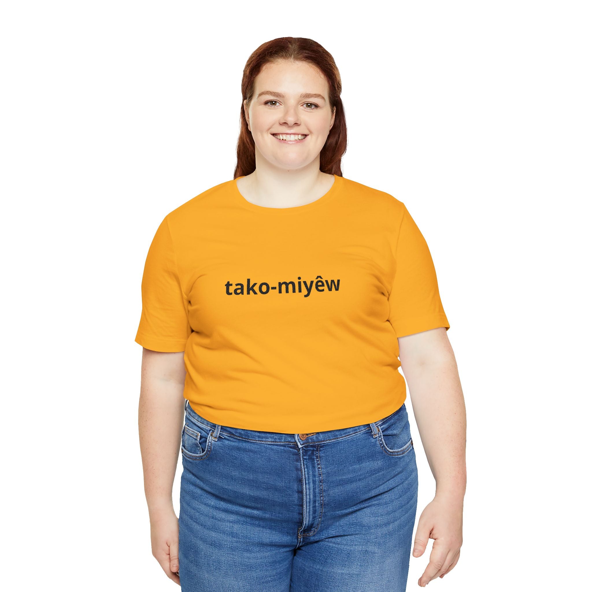 Tako-Miyêw Tee — Minimal Indigenous Language Graphic T-Shirt