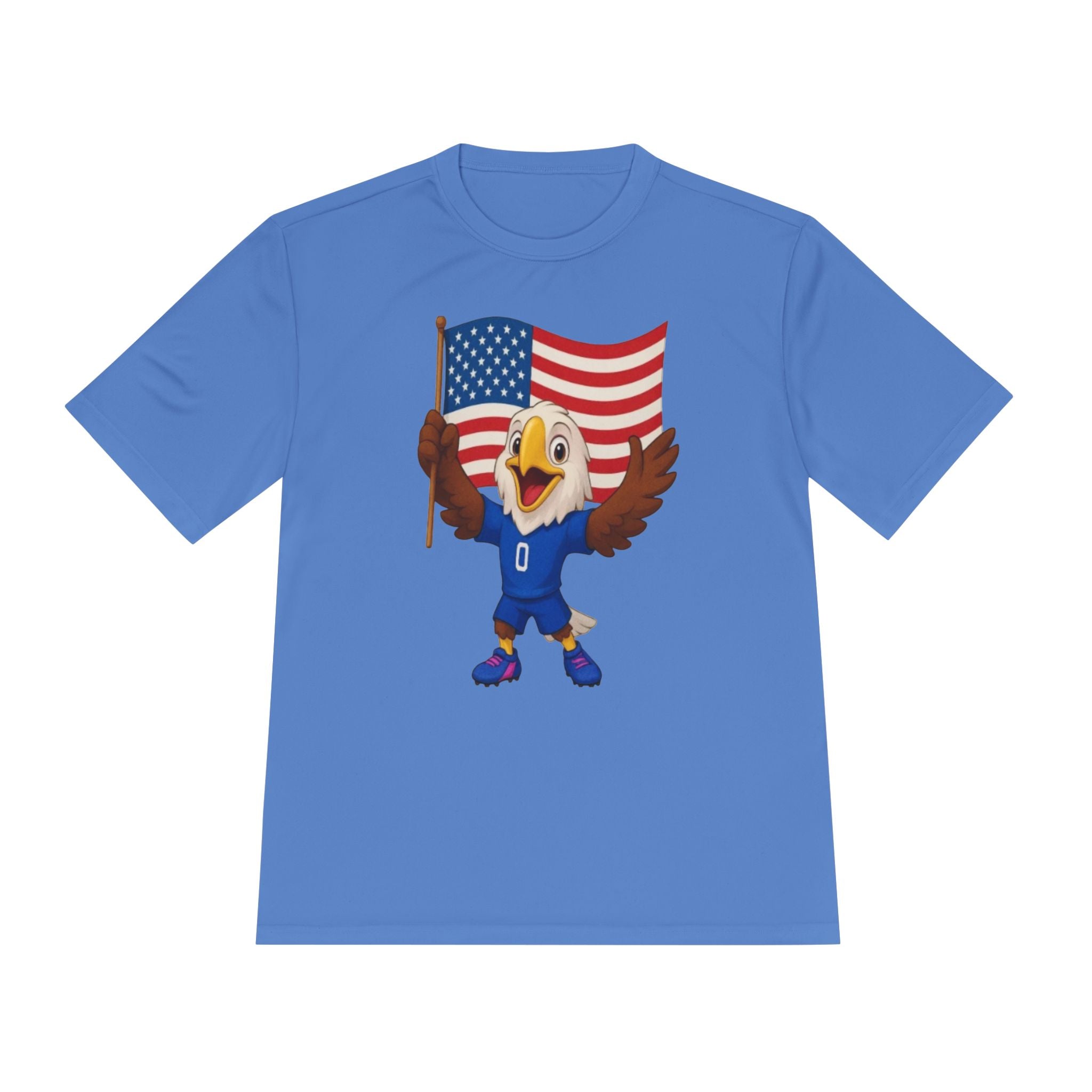 Patriotic Eagle Flag Tee — American Pride World Cup Mascot Shirt