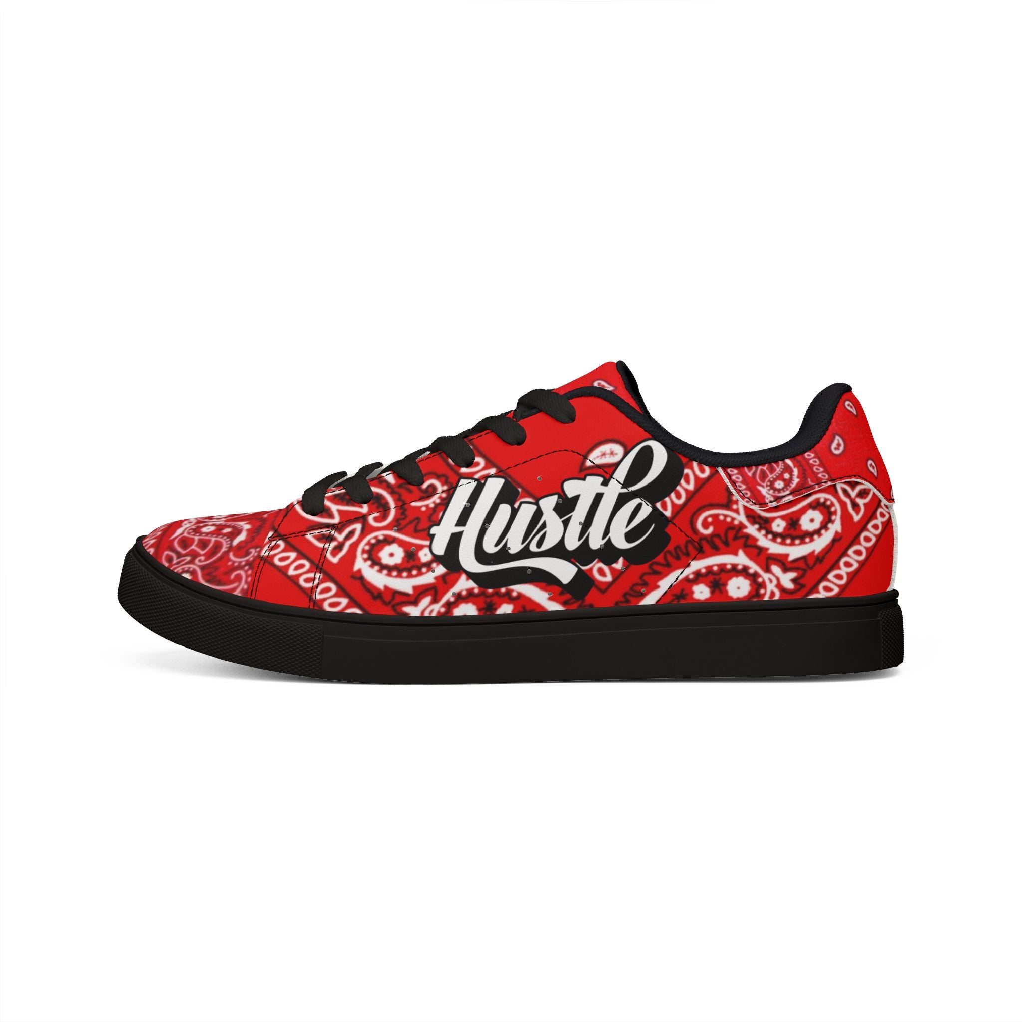 Hustle Red Bandana Low-Top Sneakers