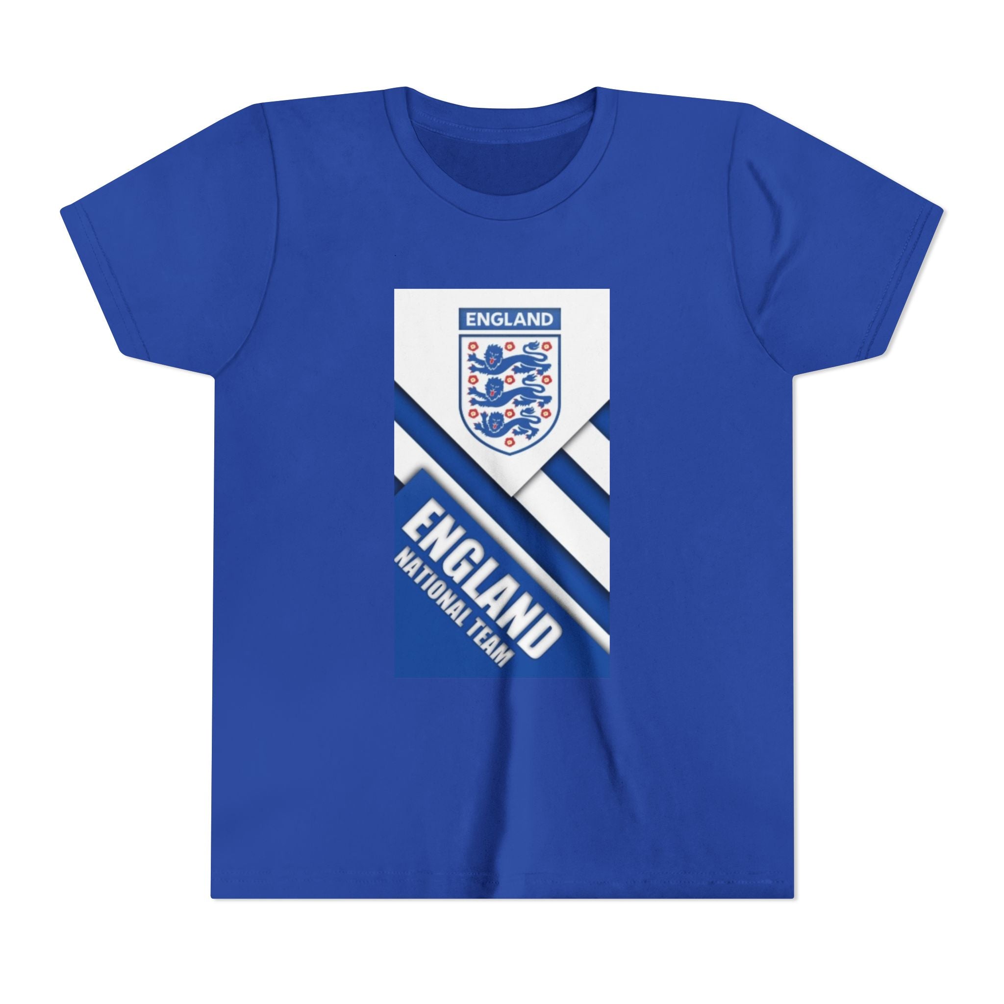 England Youth Soccer T‑Shirt – England National Team Crest & Stripes