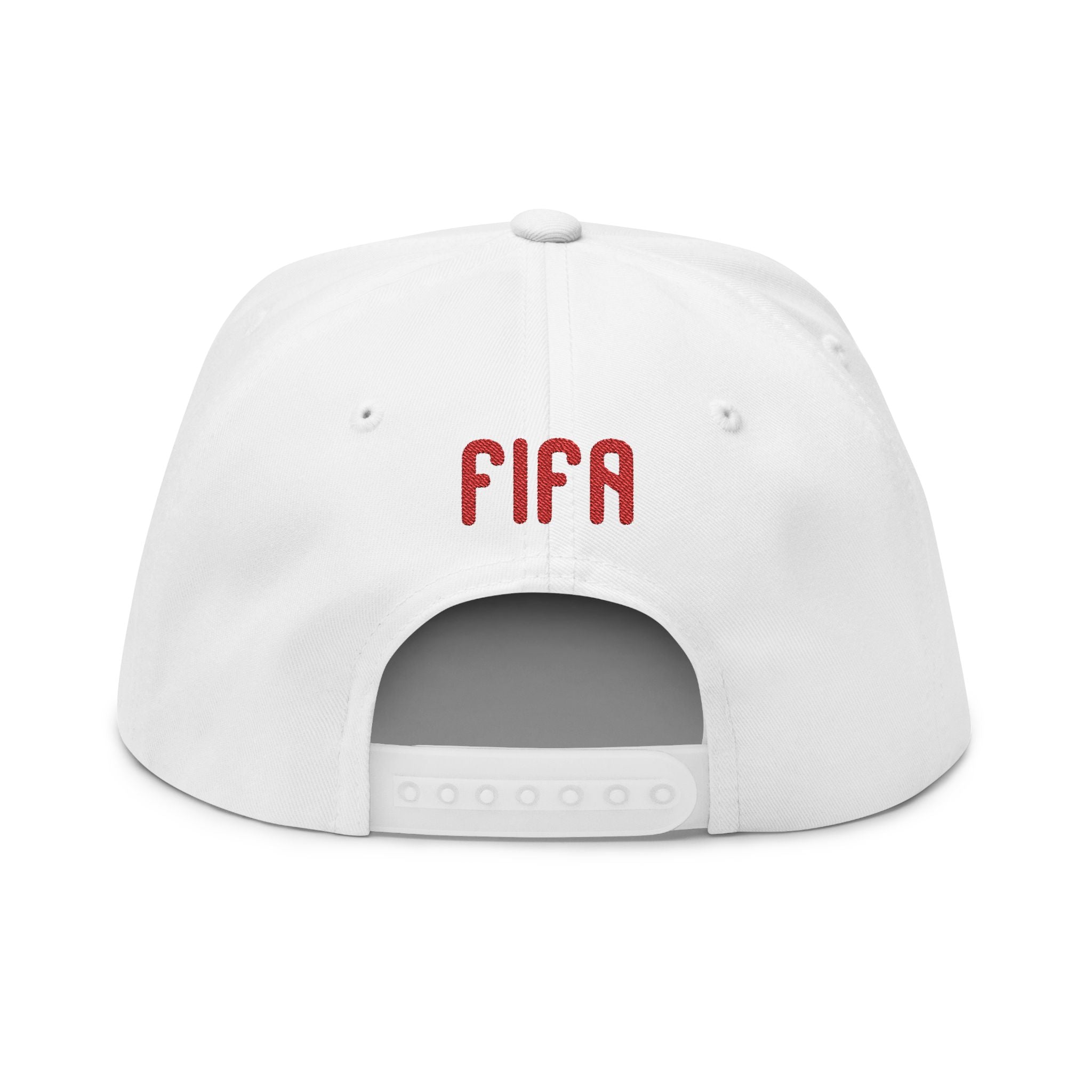 USA Shield Embroidered Flat Bill Cap — Patriotic FIFA Snapback
