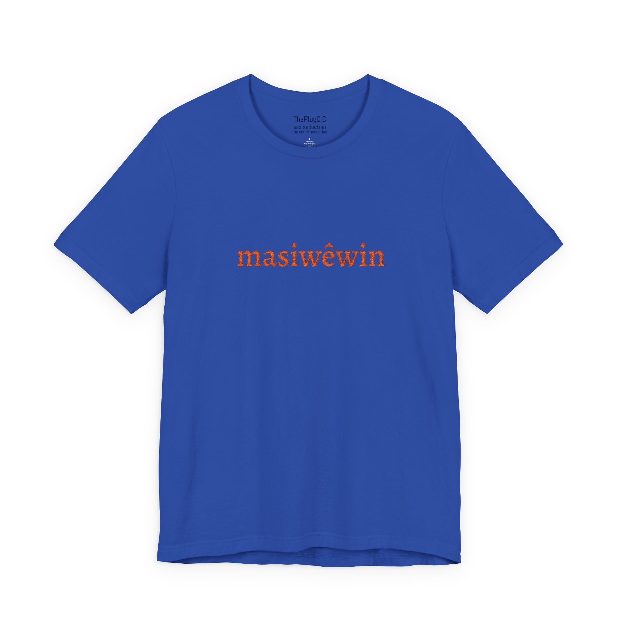 masiwêwin Floral Script Tee - Cree Native Language T-Shirt