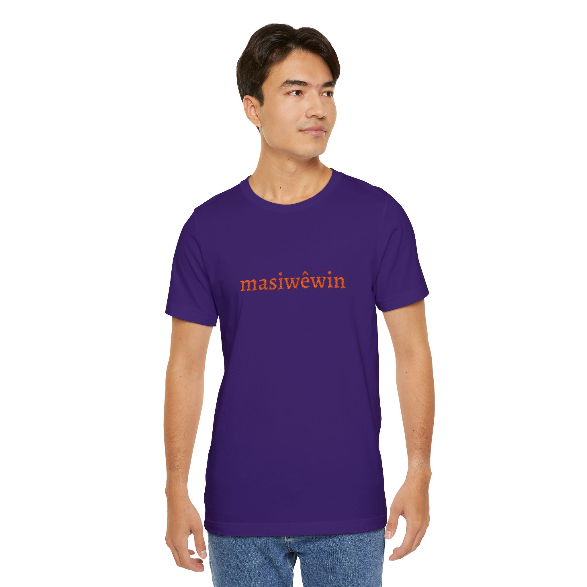 masiwêwin Floral Script Tee - Cree Native Language T-Shirt