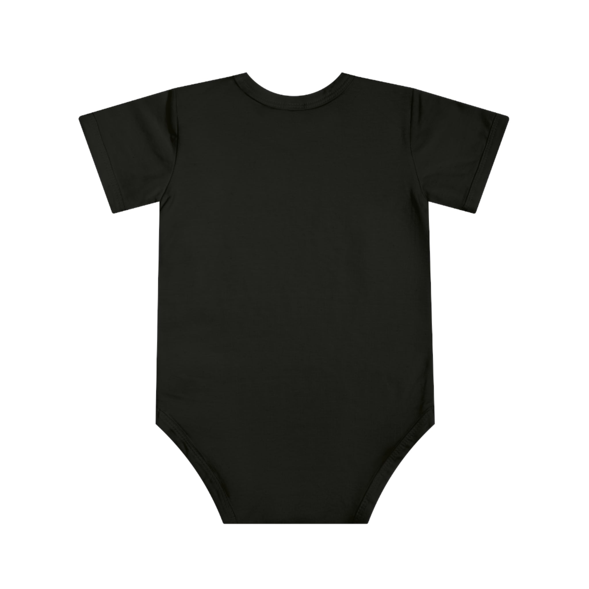 Hustle Crown Baby Bodysuit — Cute Black Short Sleeve Infant Onesie