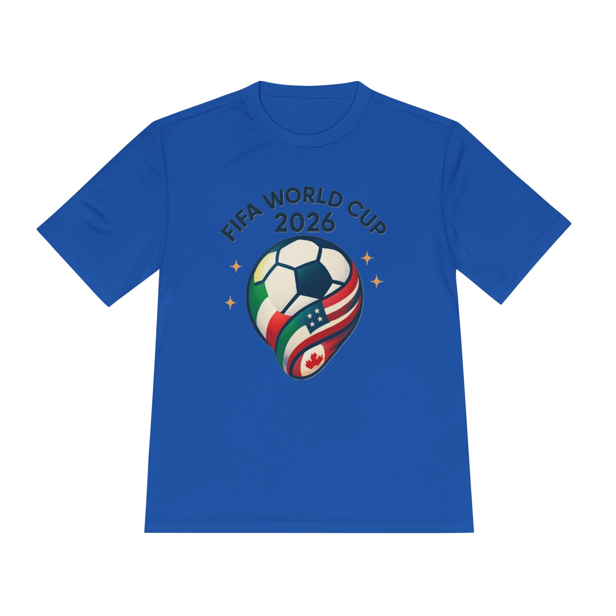 FIFA World Cup 2026 Soccer Tee — USA/Canada/Mexico Flag Ball