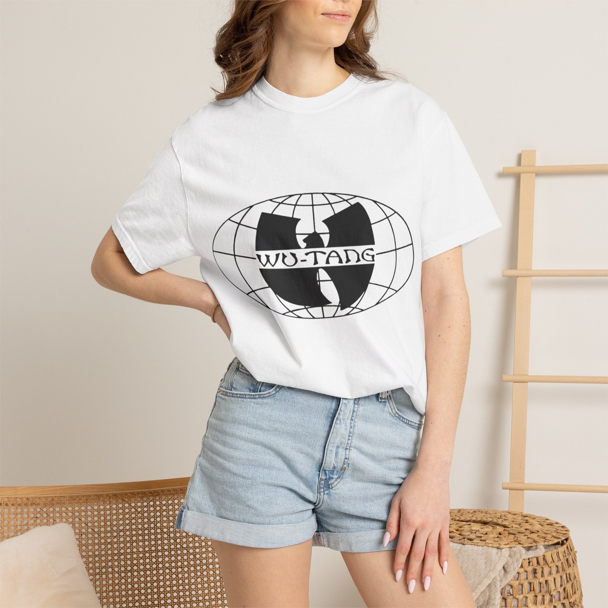 Wu-Tang Globe T-Shirt — Vintage Hip Hop Logo Tee