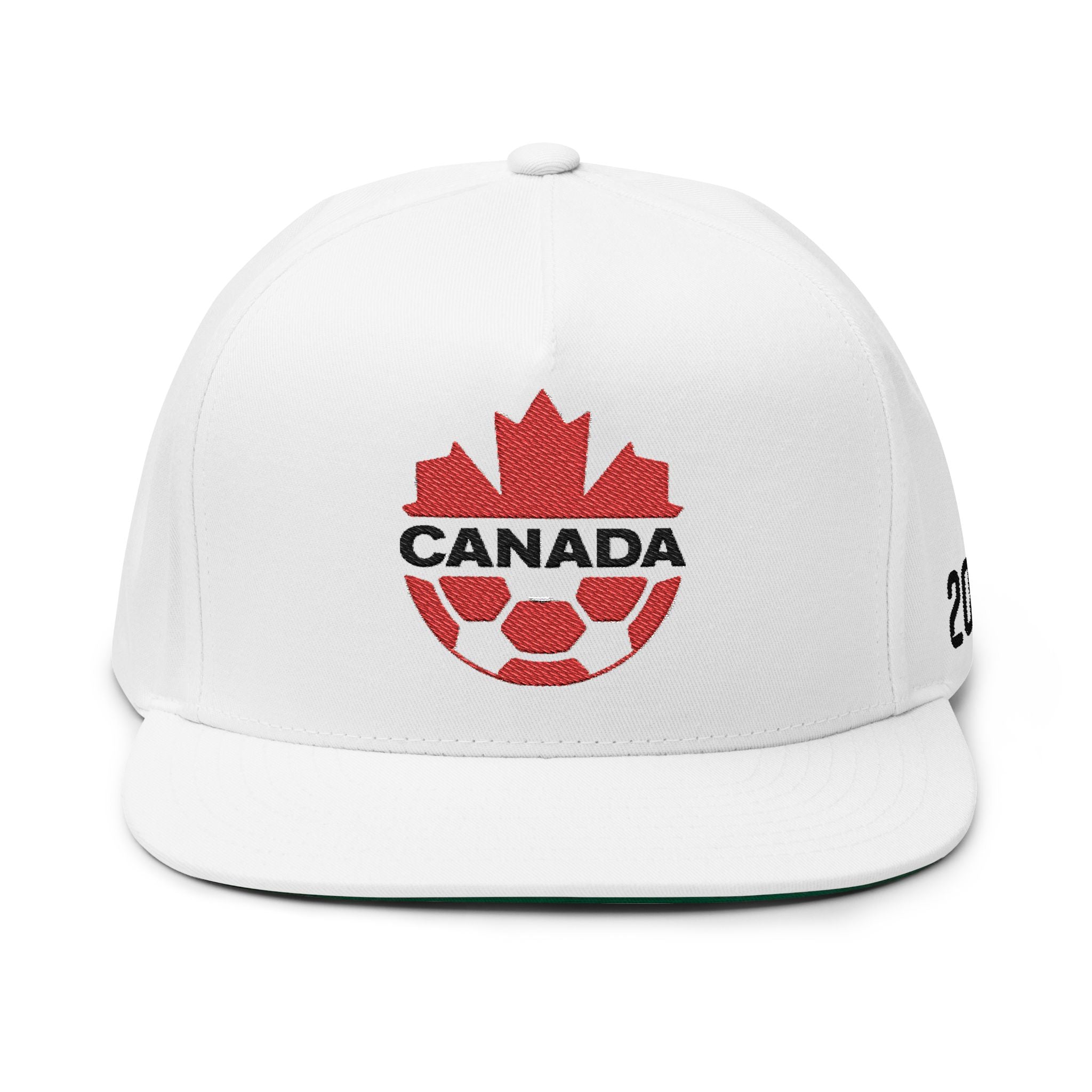 Canada Soccer Flat Bill Cap — Embroidered FIFA Logo