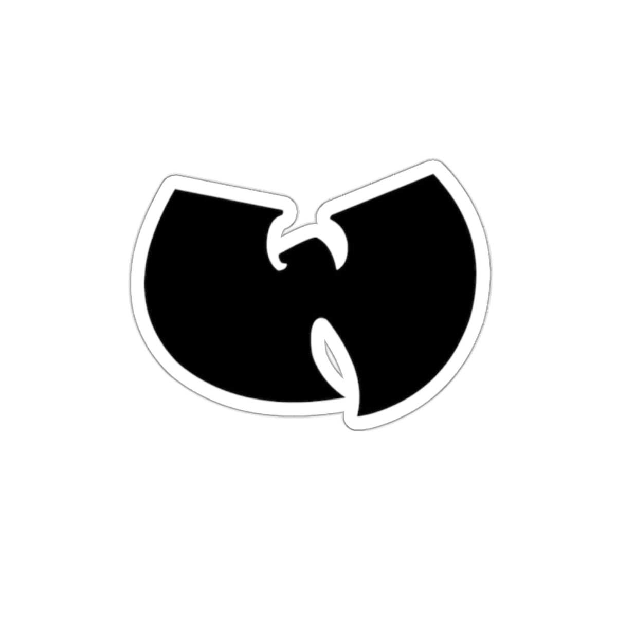 Wu-Tang Logo Die-Cut Sticker — Black Hip Hop Emblem Decal for Laptops & Gear