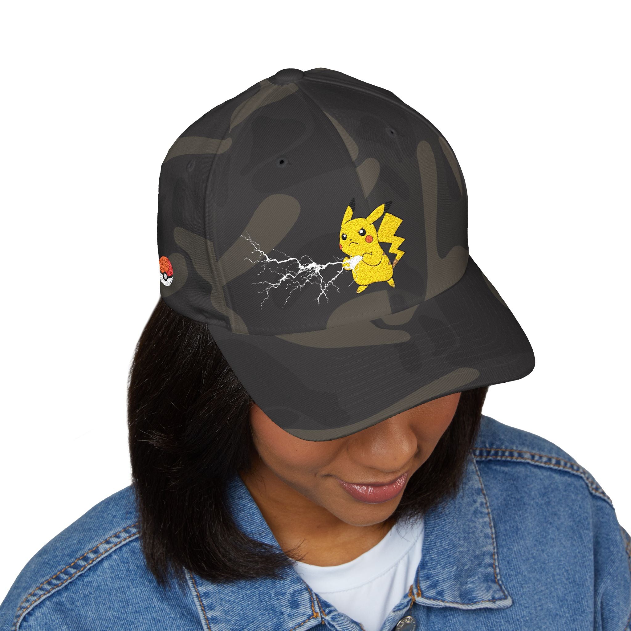 Embroidered  Lightning Fighter Baseball Cap