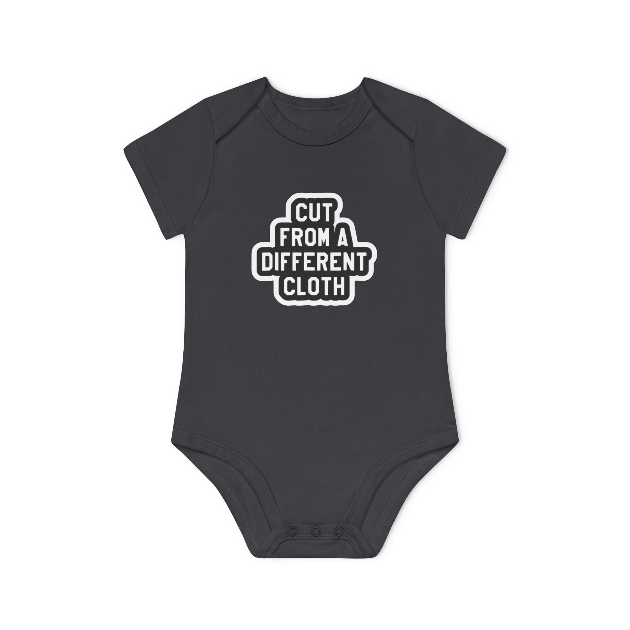 Baby Bodysuit — "Cut From A Different Cloth" Organic Short Sleeve Onesie