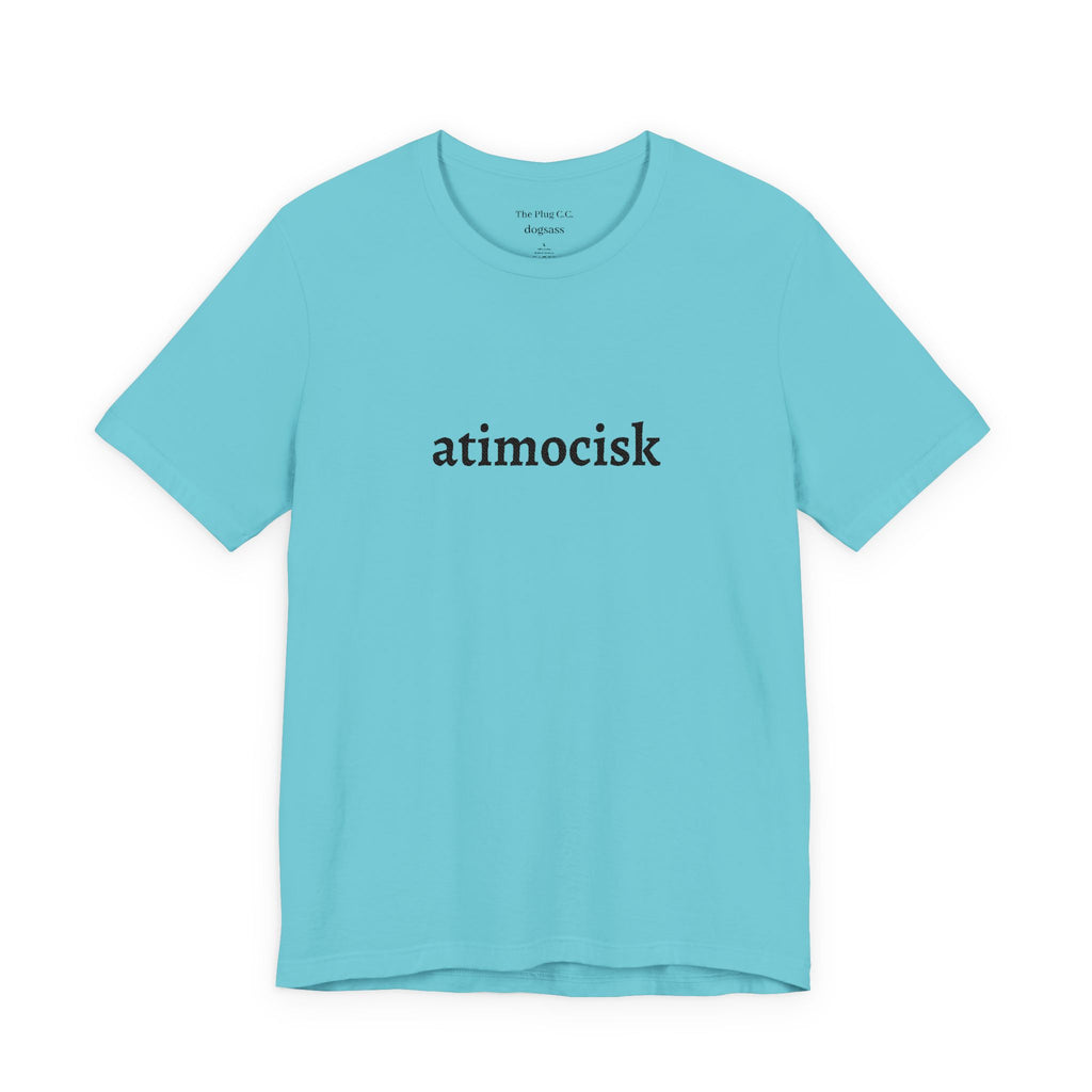 atimocisk Minimalist Text T-Shirt  — Casual T-Shirt