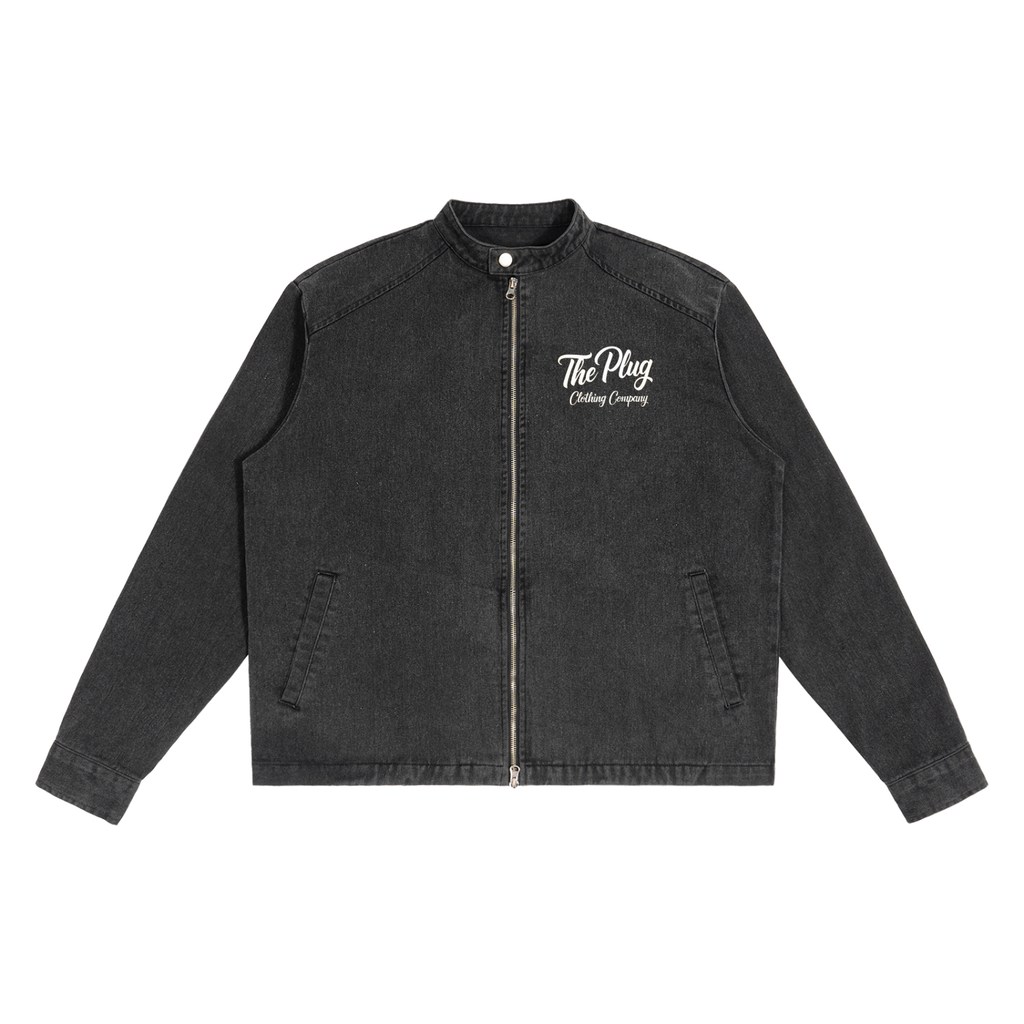 Denim Vintage Washed Jacket by The Plug Clothing Company