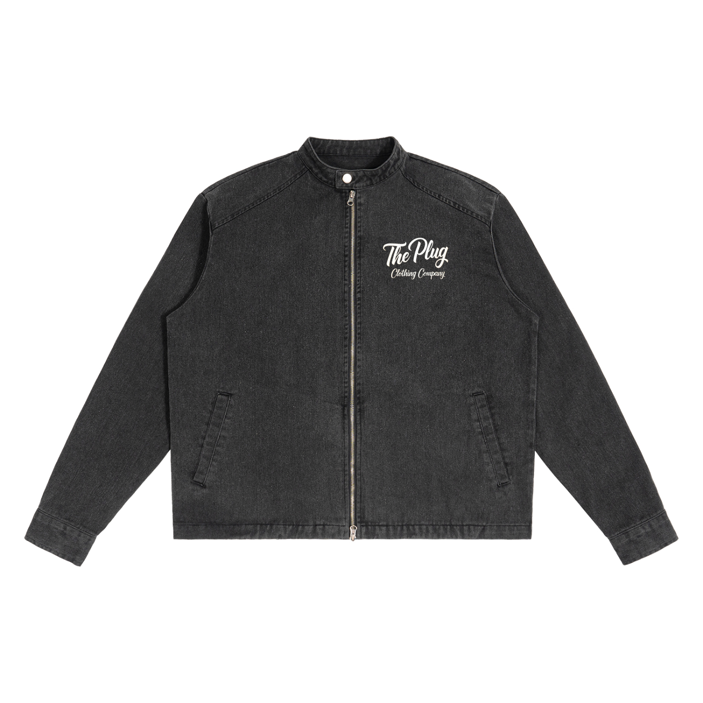 Denim Vintage Washed Jacket by The Plug Clothing Company