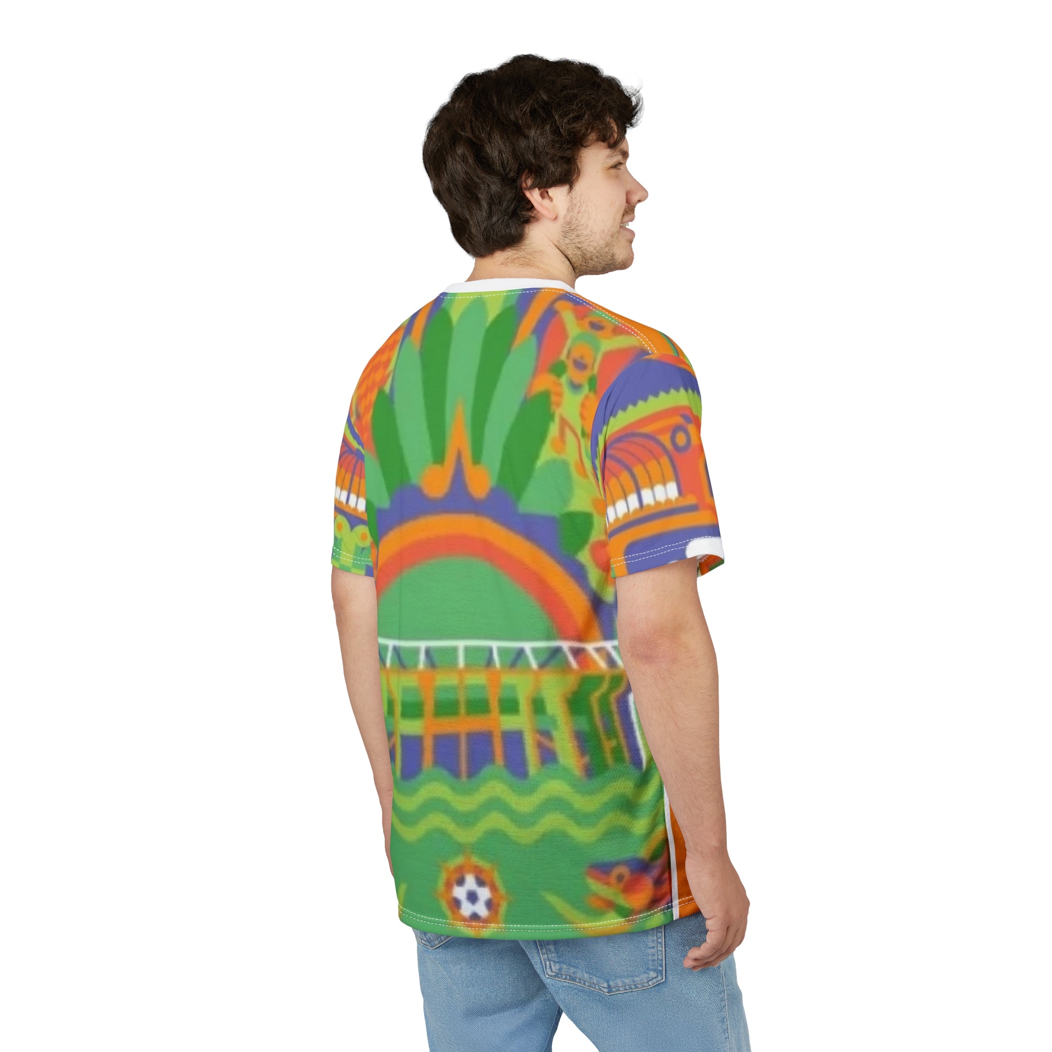 Mexico City FIFA World Cup 2026 Retro Stadium All-Over Print Tee
