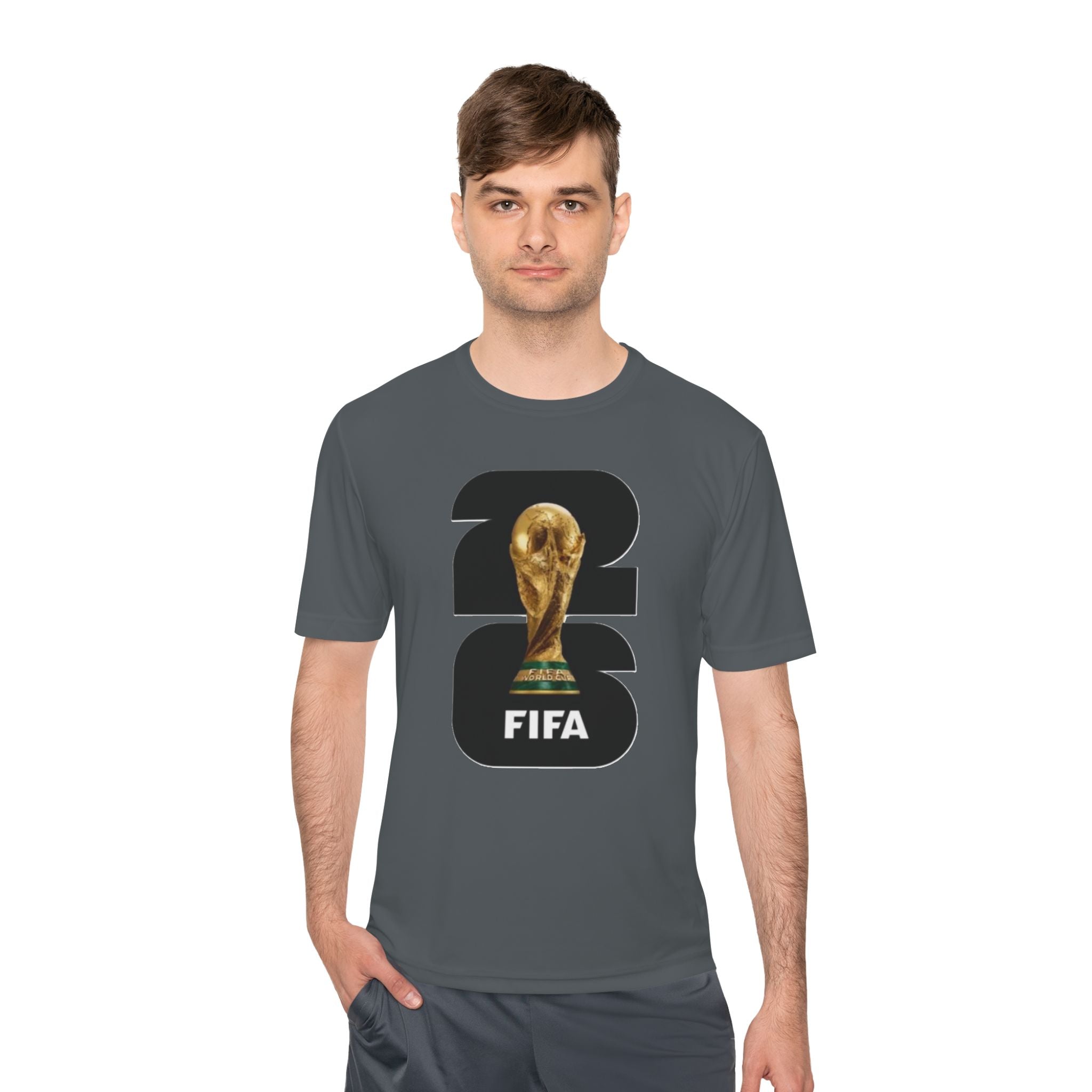 FIFA World Cup 26 Trophy Tee — Soccer Fan Moisture-Wicking Shirt