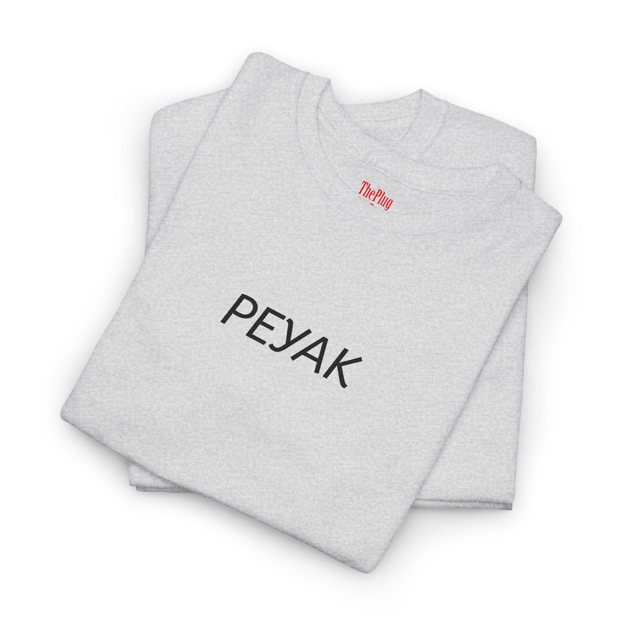 Peyak Graphic Tee — Minimalist White Cotton T-Shirt