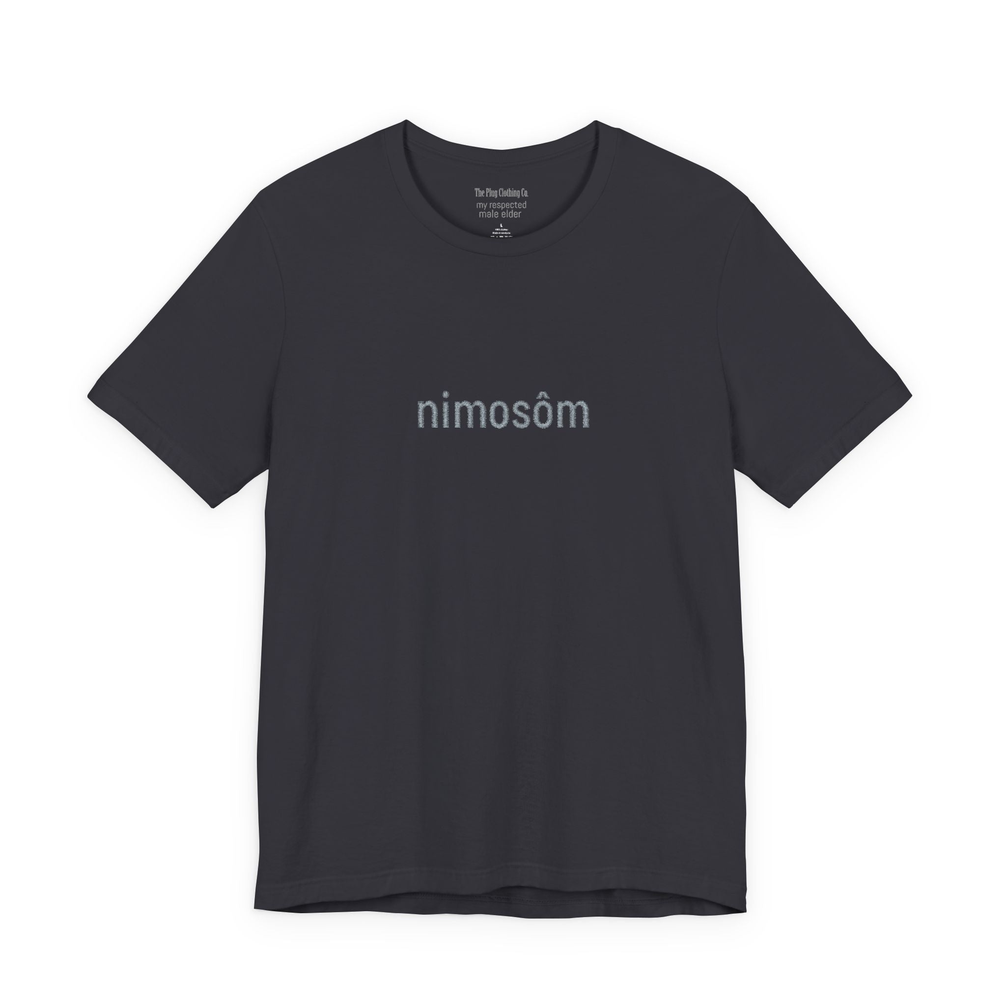 Nimosöm Floral Script Tee — Black Graphic Short Sleeve Shirt