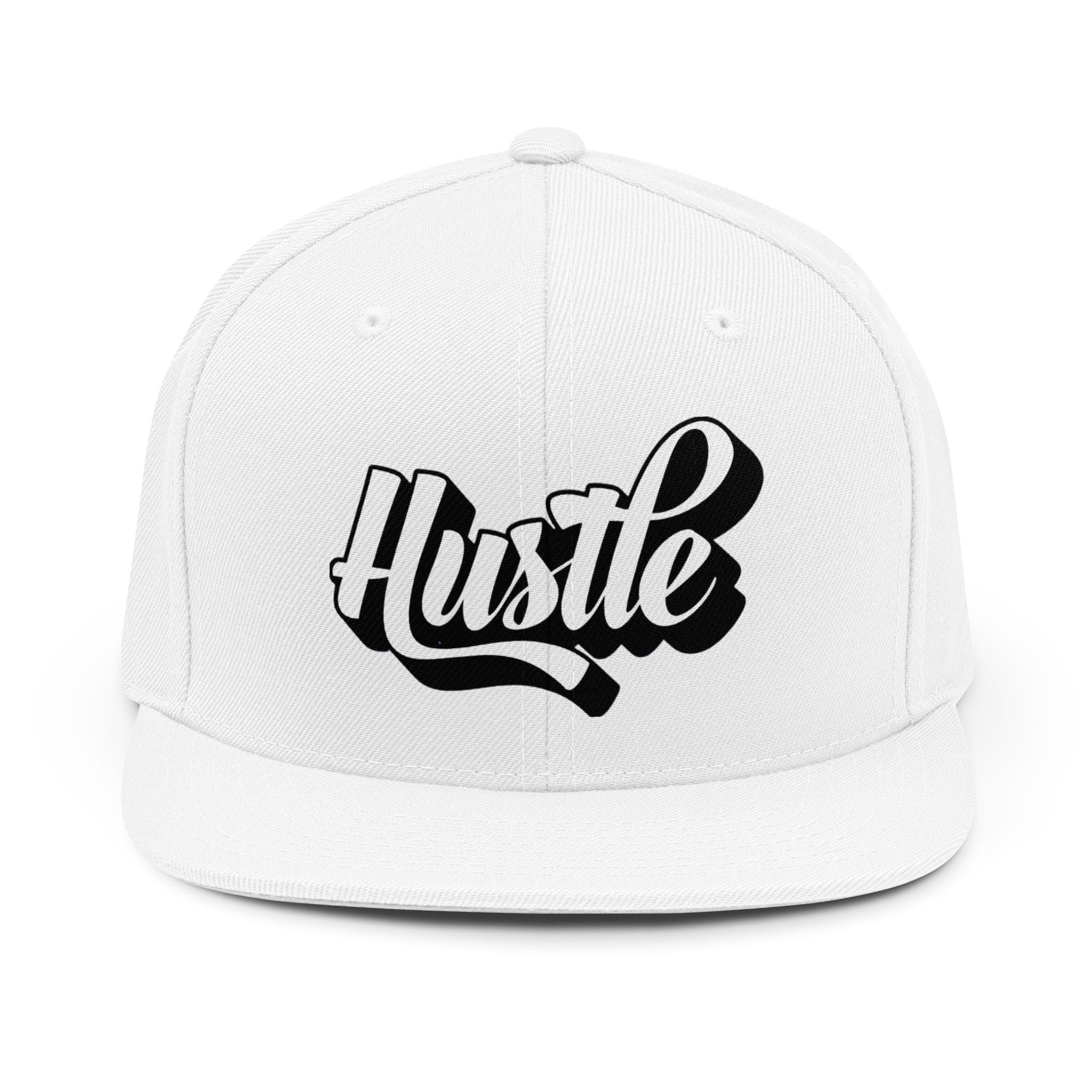 Hustle Snapback Hat — Embroidered Streetwear Hustle Cap
