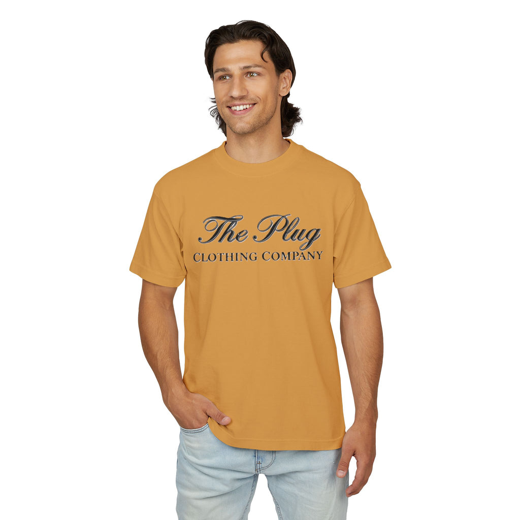 Vintage Script Logo Tee — The Plug Clothing Co. Heavyweight Urban Tee
