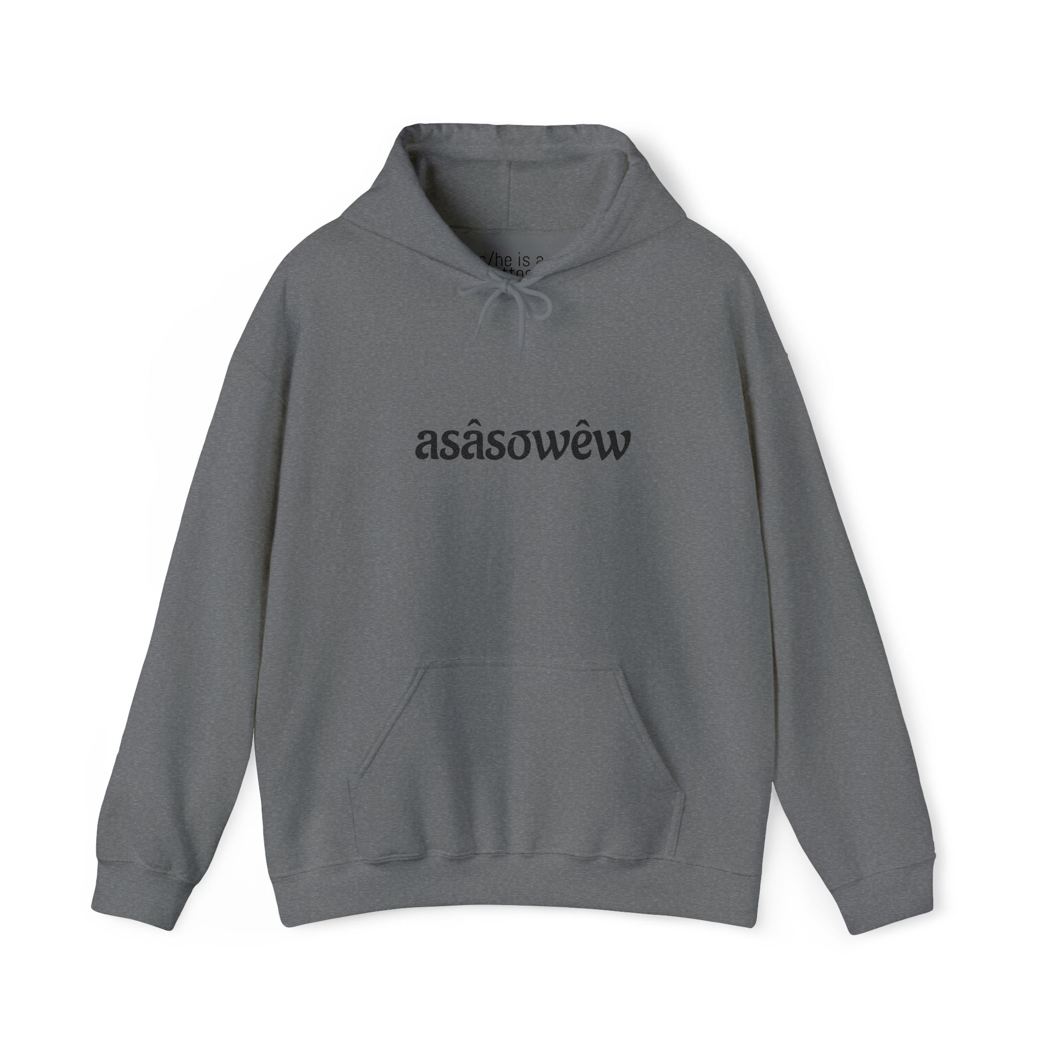 Minimalist "asâsowêw" Hoodie
