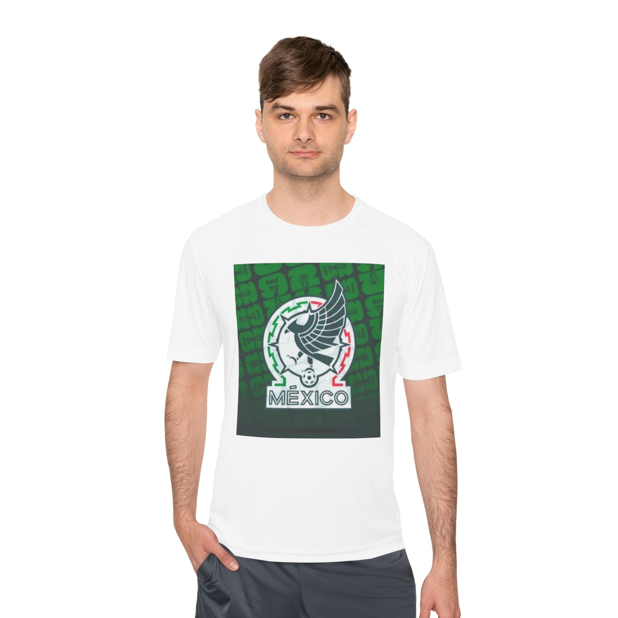 Mexico Soccer Crest Tee — Green Aztec Football Shirt