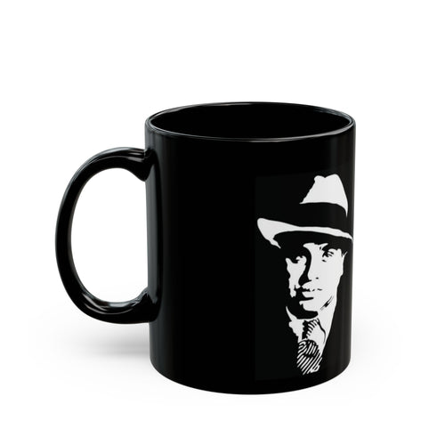 Gangster Silhouette Black Mug — Al Capone