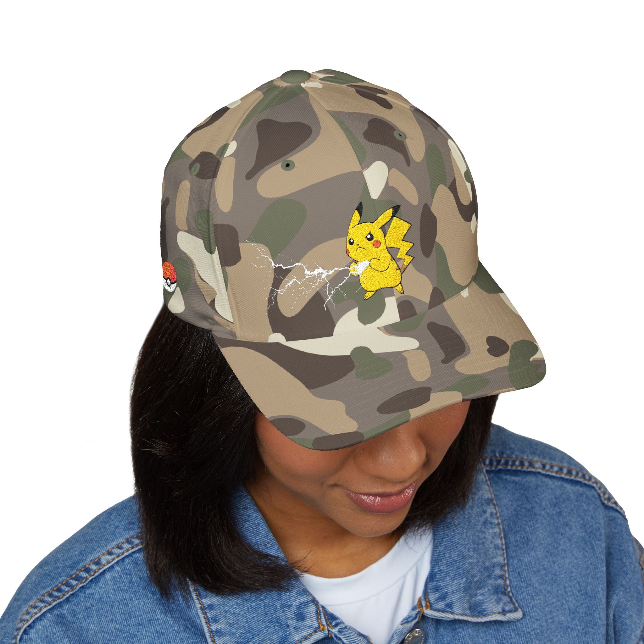 Embroidered  Lightning Fighter Baseball Cap