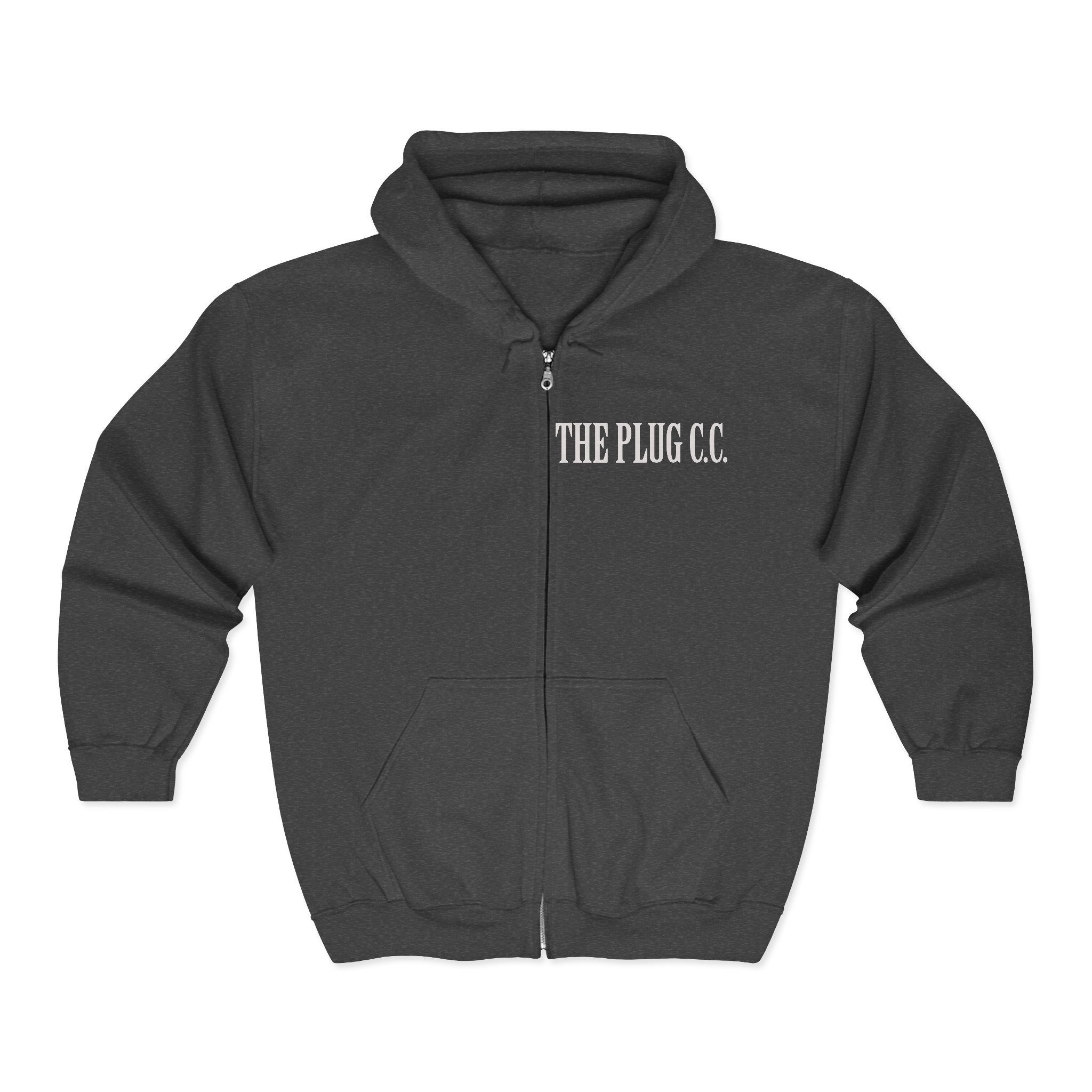 The Plug Apparel Co. Full-Zip Hoodie — Premium Streetwear Zip-Up