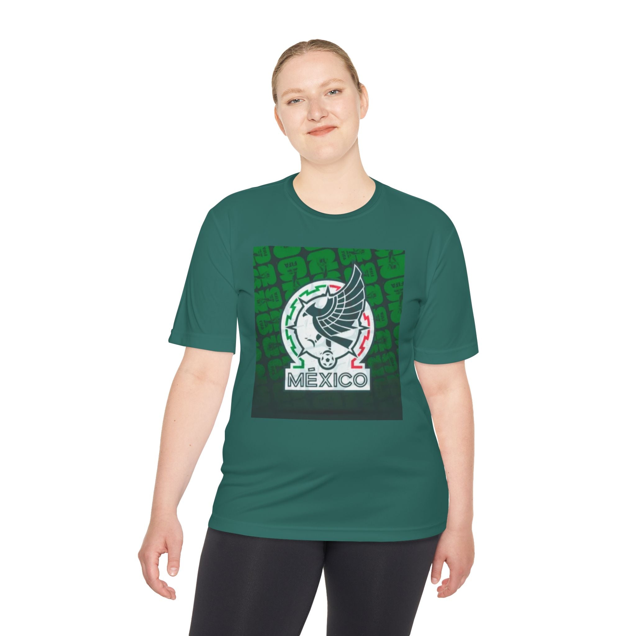 Mexico Soccer Crest Tee — Green Aztec Football Shirt