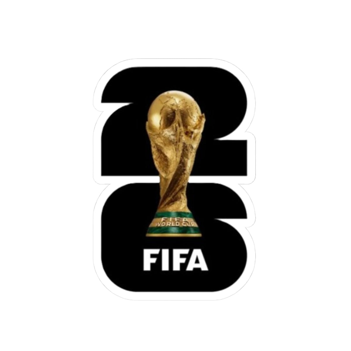 FIFA World Cup Trophy Sticker — 2026 Champions Kiss-Cut Sticker