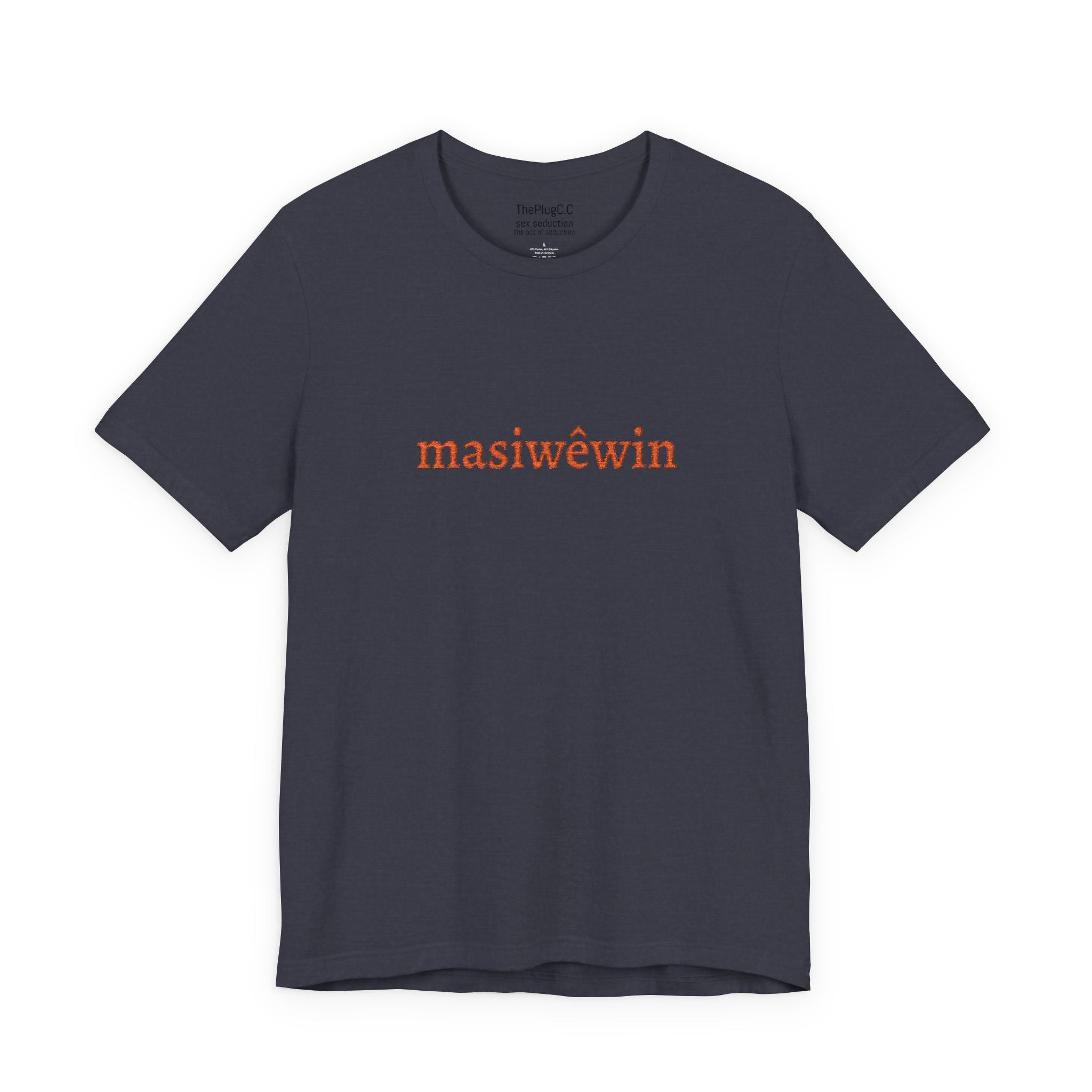 masiwêwin Floral Script Tee - Cree Native Language T-Shirt