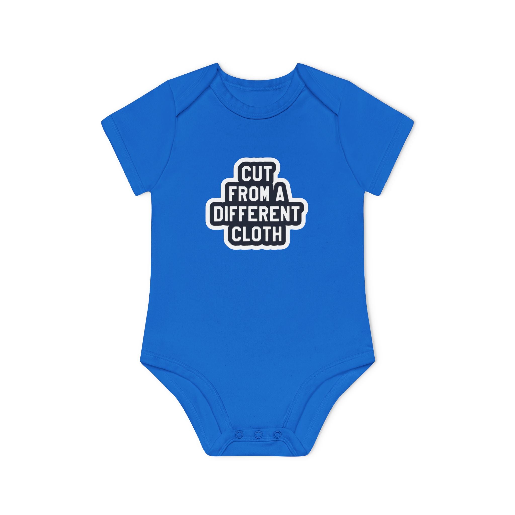 Baby Bodysuit — "Cut From A Different Cloth" Organic Short Sleeve Onesie