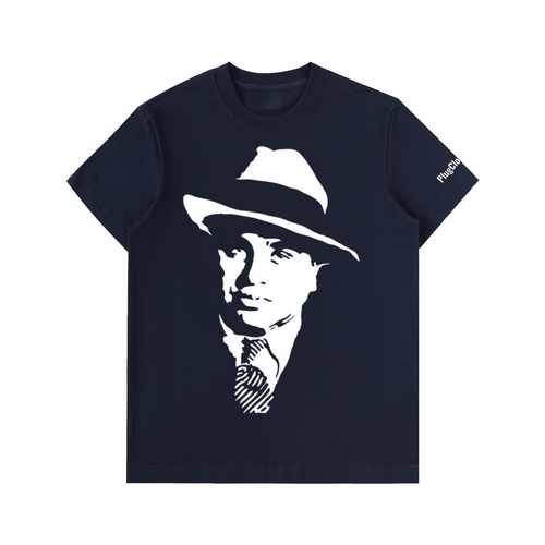 Al Capone: Essential Heavyweight Cotton T-Shirt - Art by Seepengoose: The Plug Clothing Company