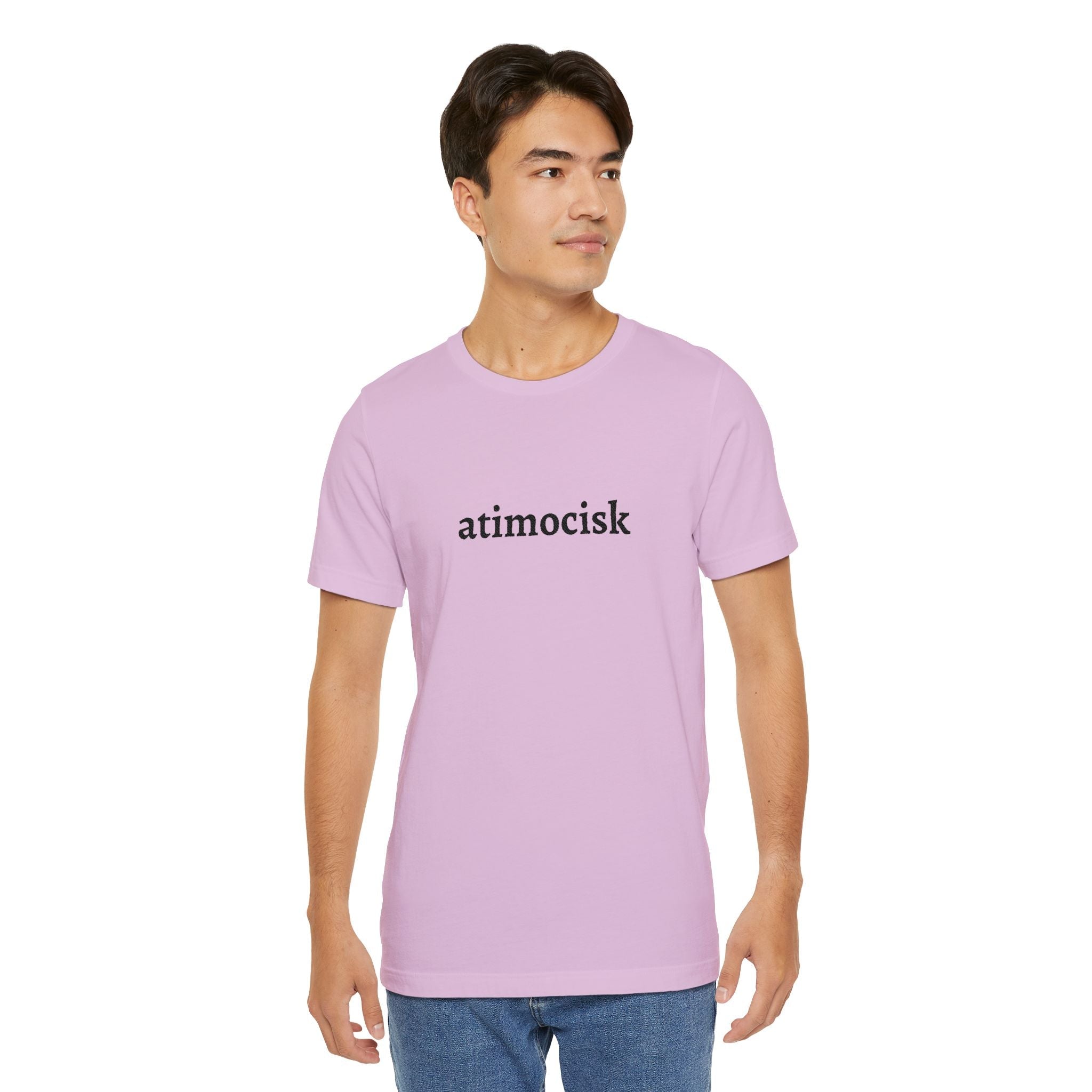 atimocisk Minimalist Text T-Shirt — Casual T-Shirt - Art by Seepengoose: The Plug Clothing Company