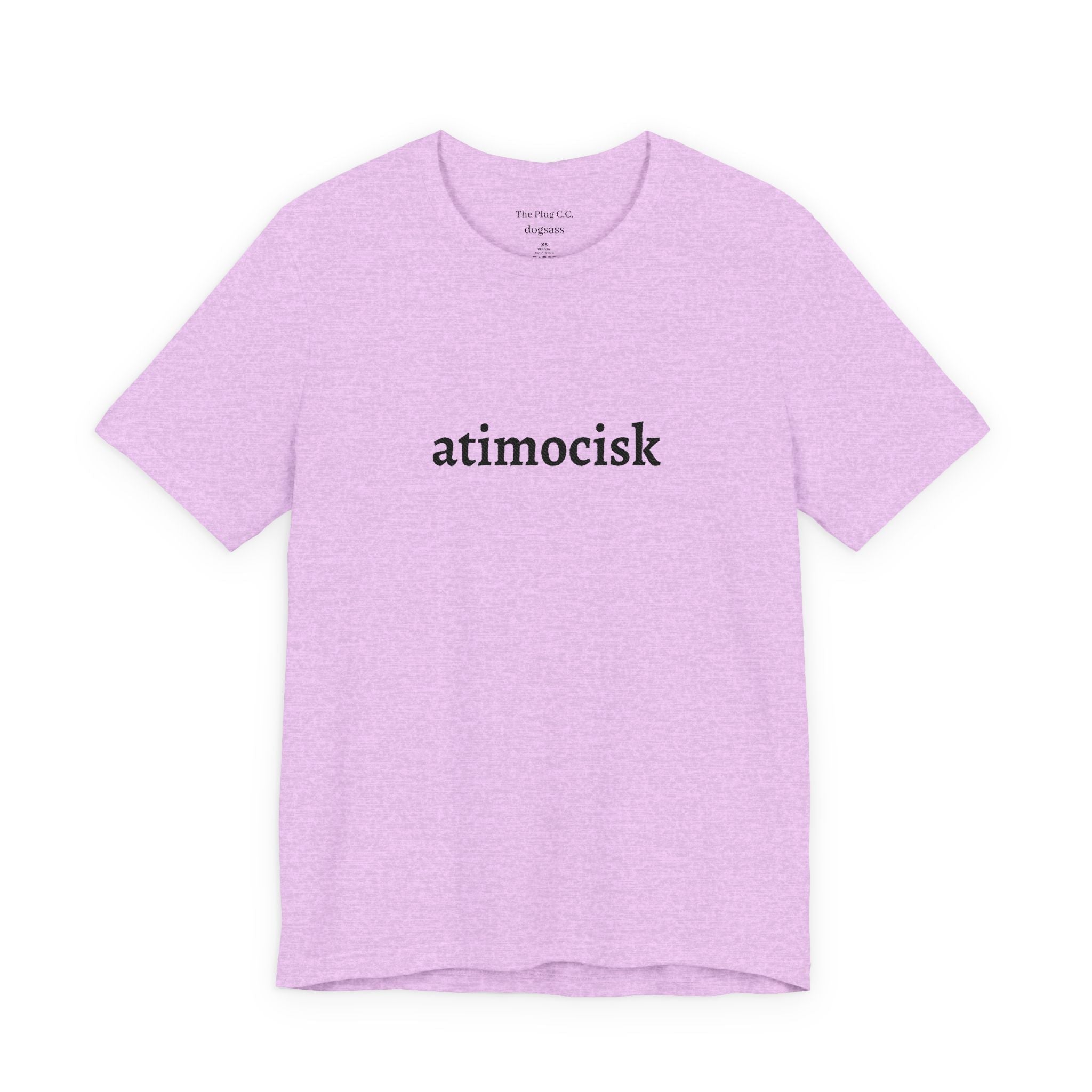 atimocisk Minimalist Text T-Shirt — Casual T-Shirt - Art by Seepengoose: The Plug Clothing Company