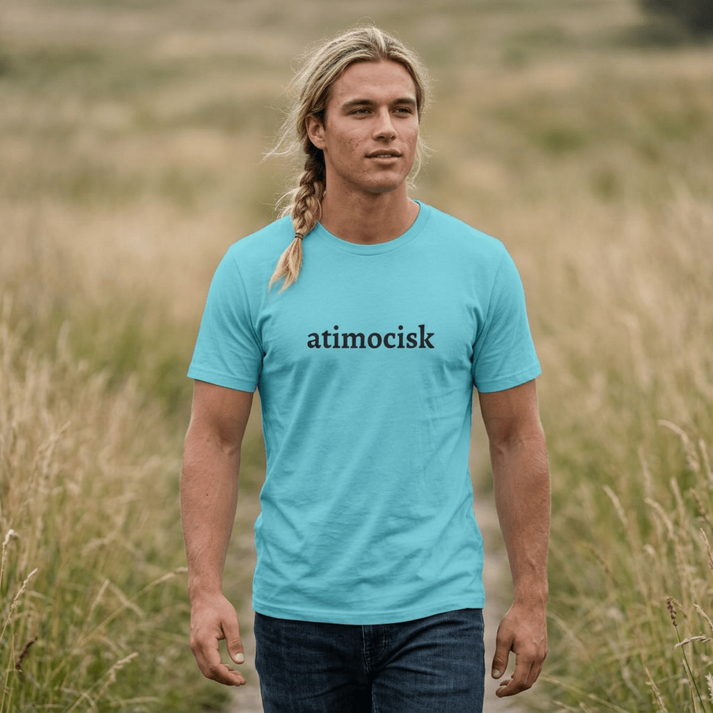 atimocisk Minimalist Text T-Shirt — Casual T-Shirt - Art by Seepengoose: The Plug Clothing Company