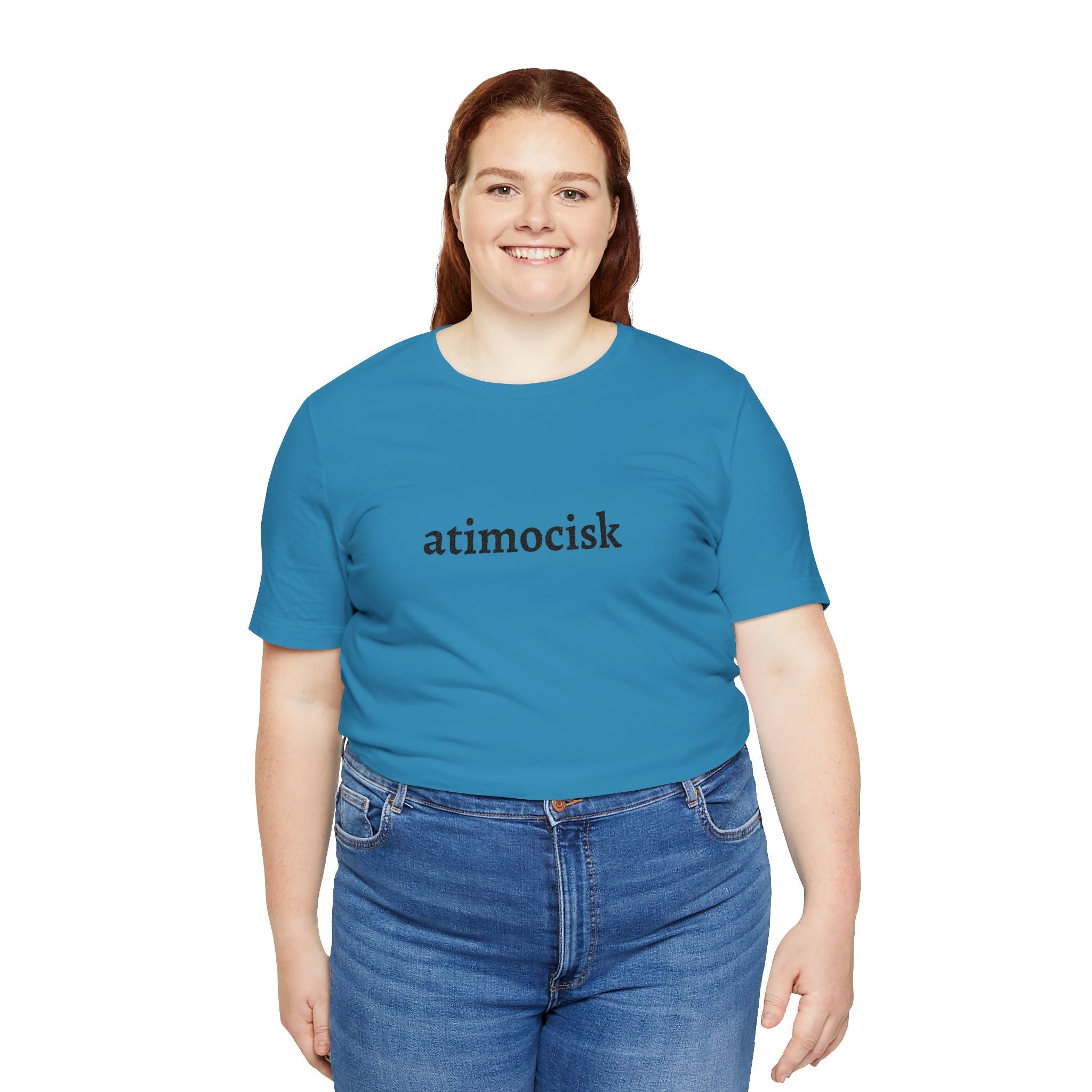 atimocisk Minimalist Text T-Shirt — Casual T-Shirt - Art by Seepengoose: The Plug Clothing Company